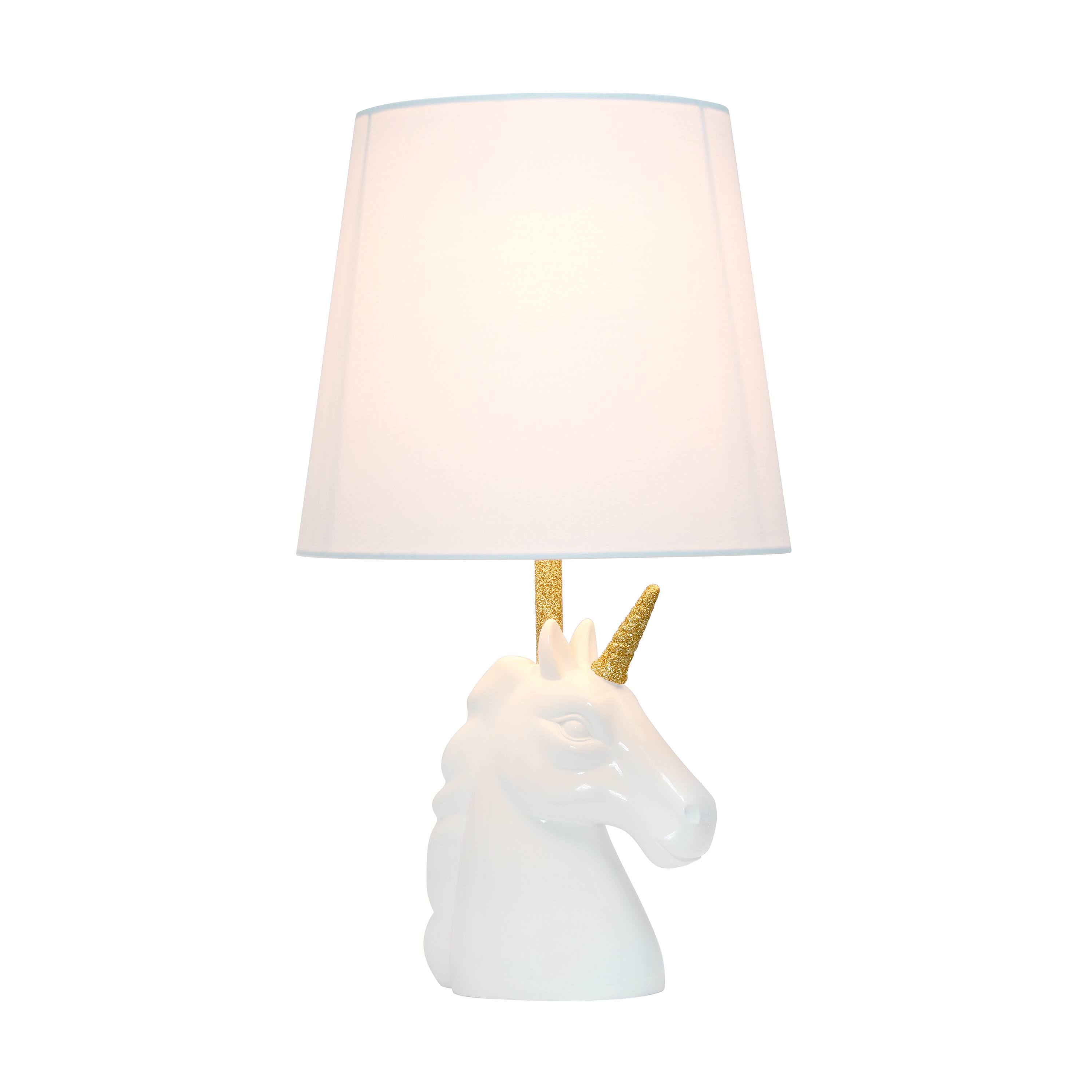 Simple Designs 15.5&#x22; Unicorn Table Lamp