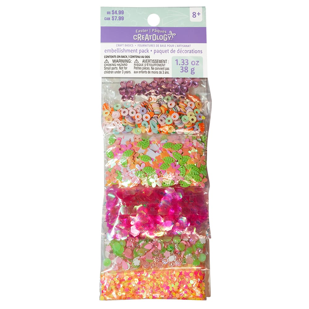 Flower & Bunny Embellishment Pack by Creatology™