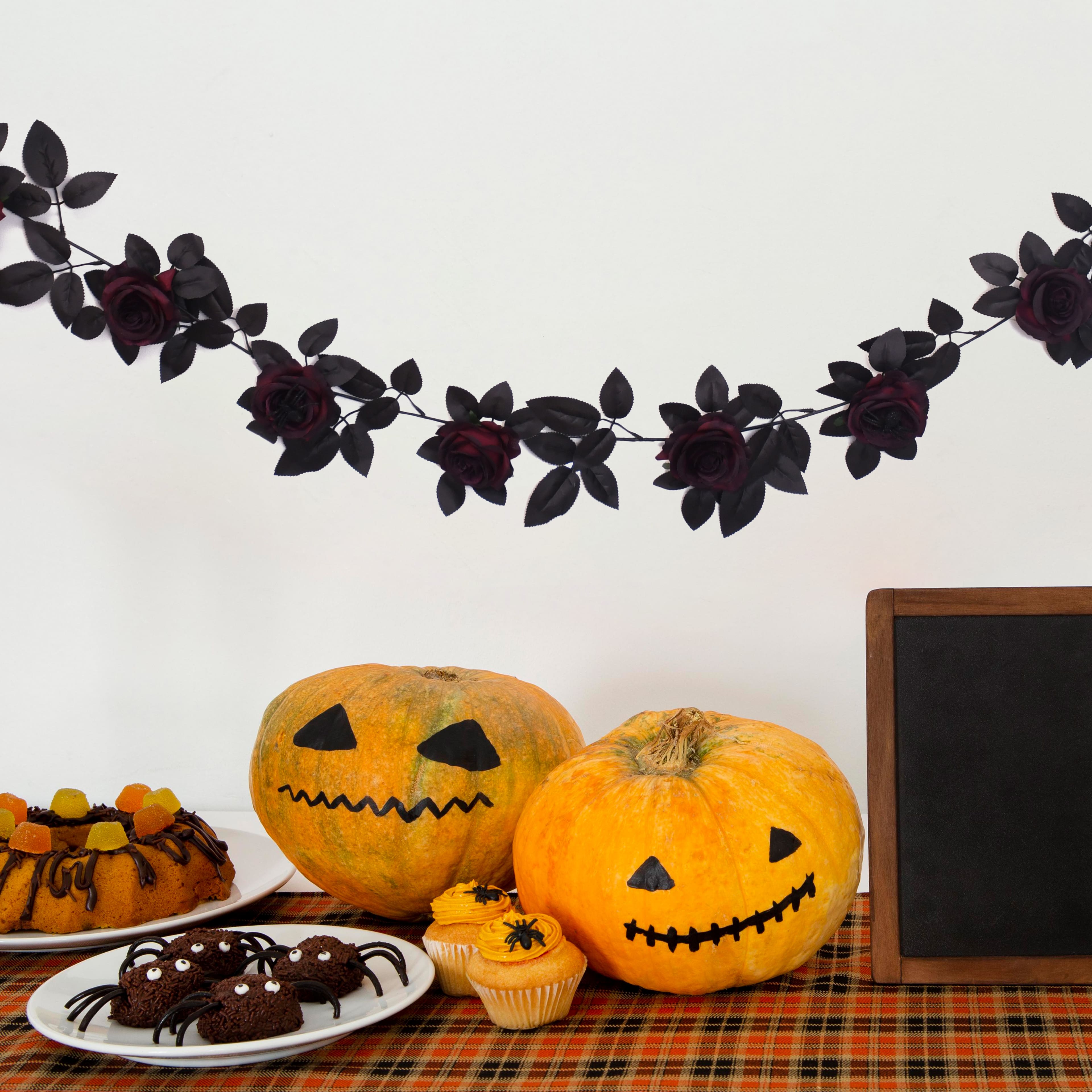 6ft. Black Leaves Garland by Ashland&#xAE;