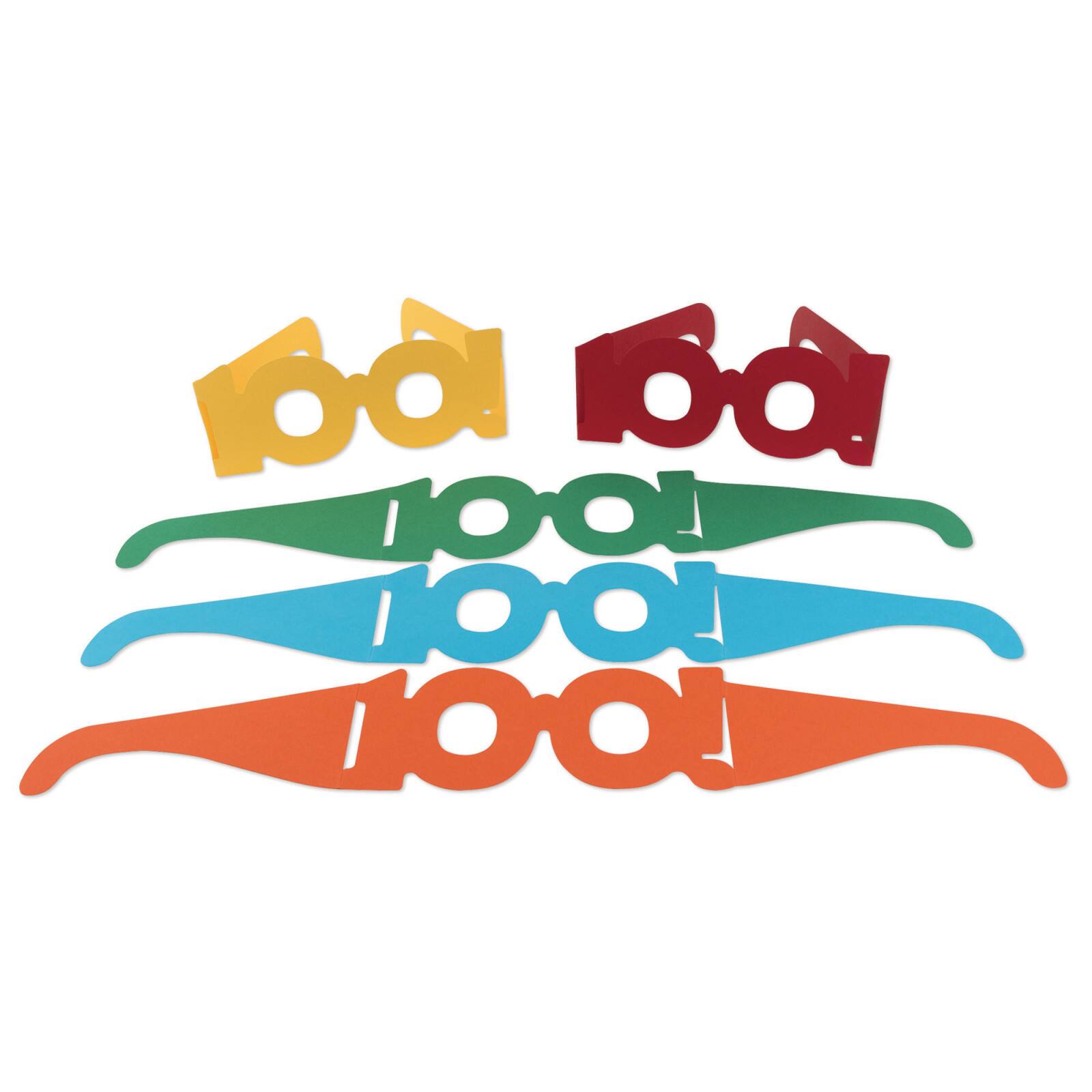 Creativity Street® 100 Days of School 16" Paper Glasses Pack, 3ct.