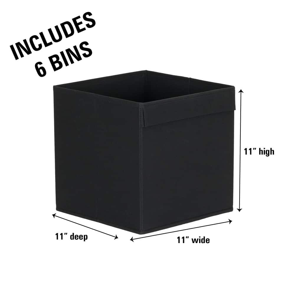 Household Essentials 11&#x22; Storage Cubes with Lip Handles, 6ct.