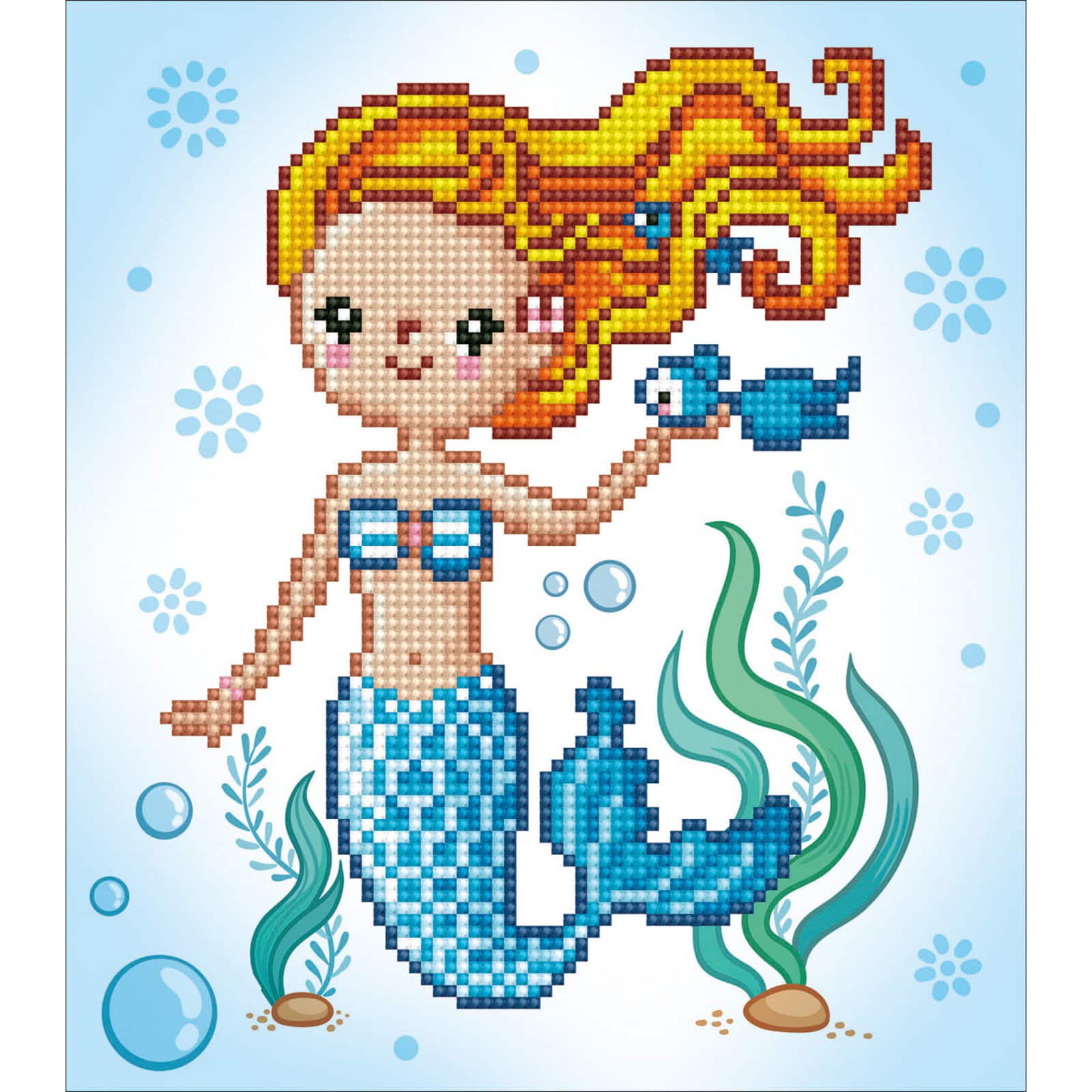 Diamond Dotz® Beginner Sweet Swimmer Diamond Painting Kit