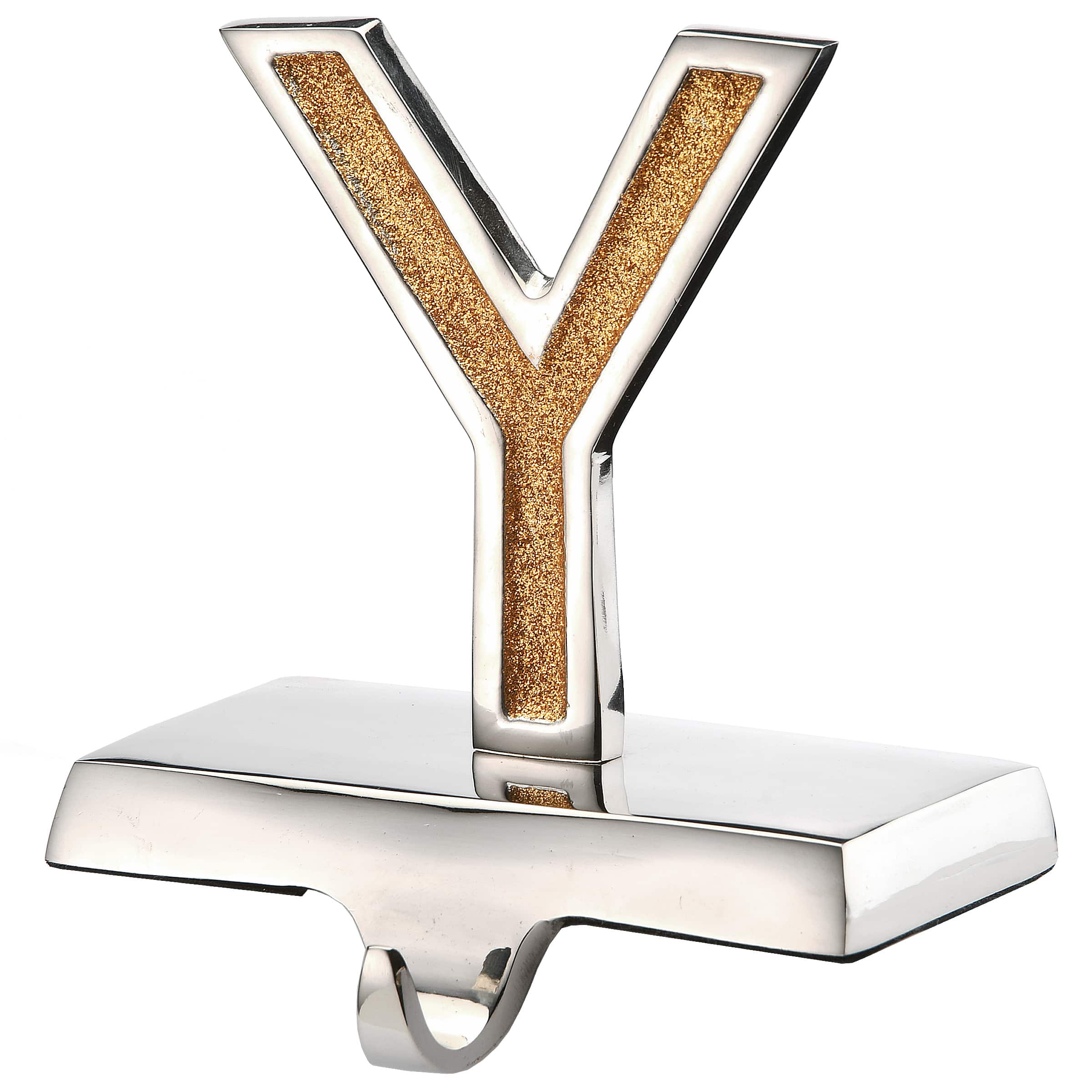 5" Gold Sparkle JOY Stocking Holders, 3ct.