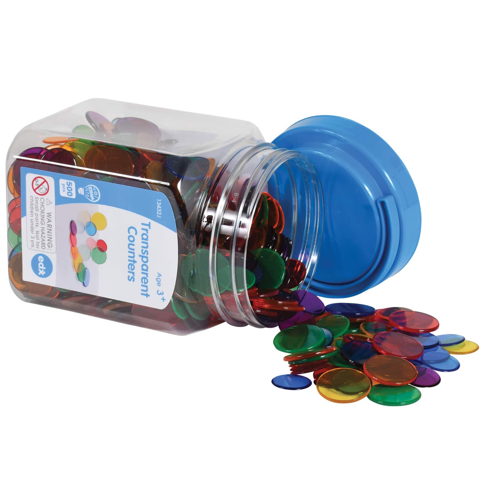Edx Education&#xAE; Transparent Counters, 500ct.