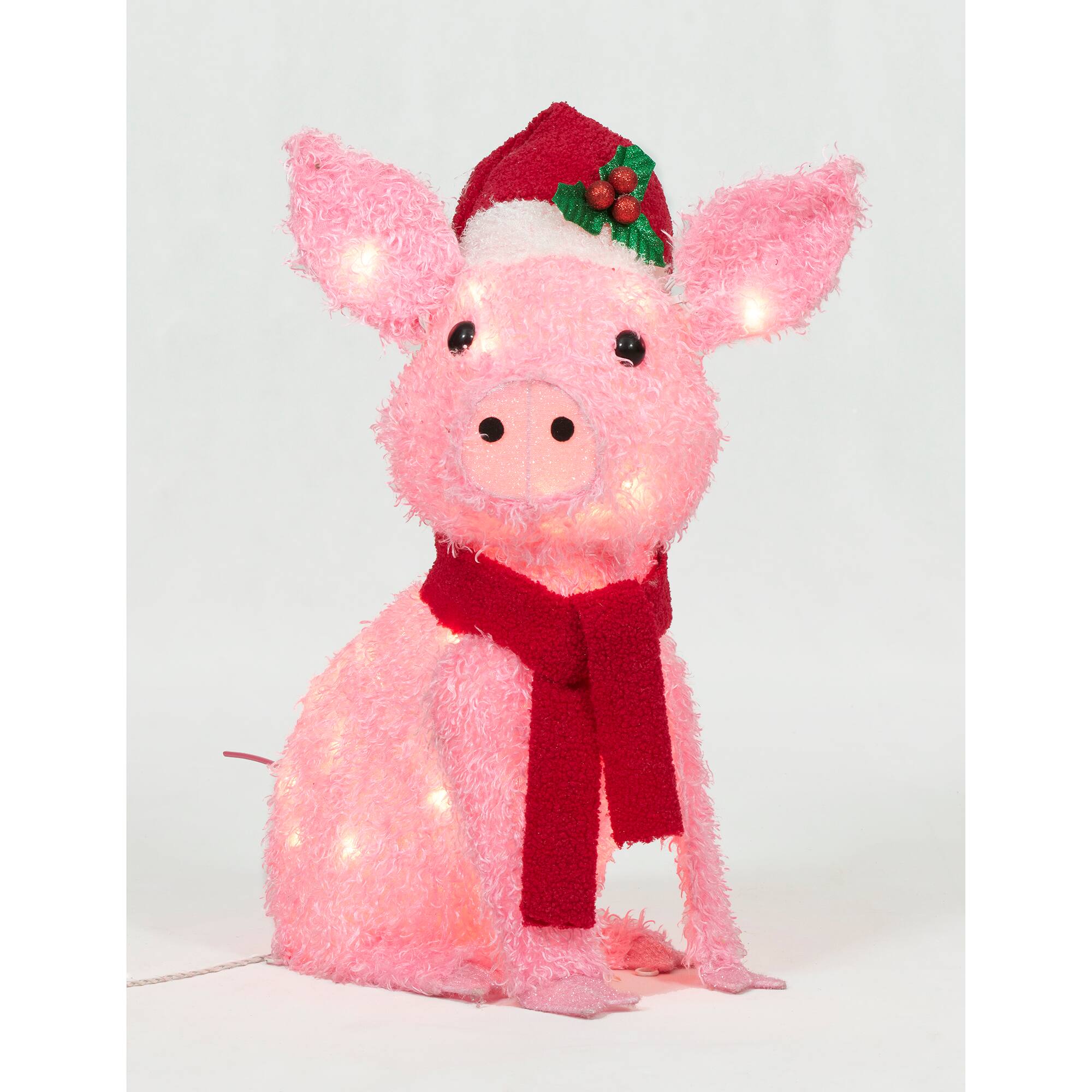 22&#x22; Plush Pig Sculpture