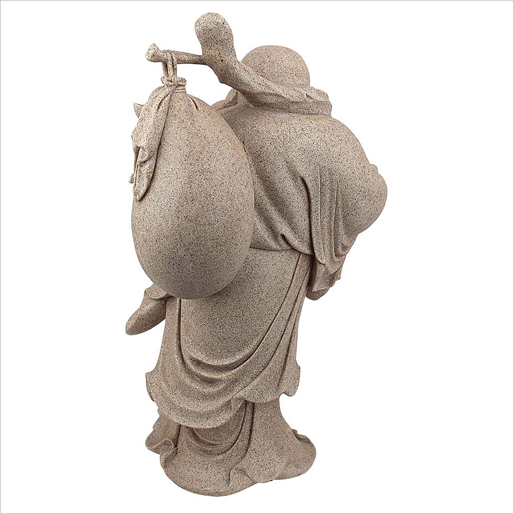 Design Toscano 16.5" Wandering Happy Hotei Buddha Statue