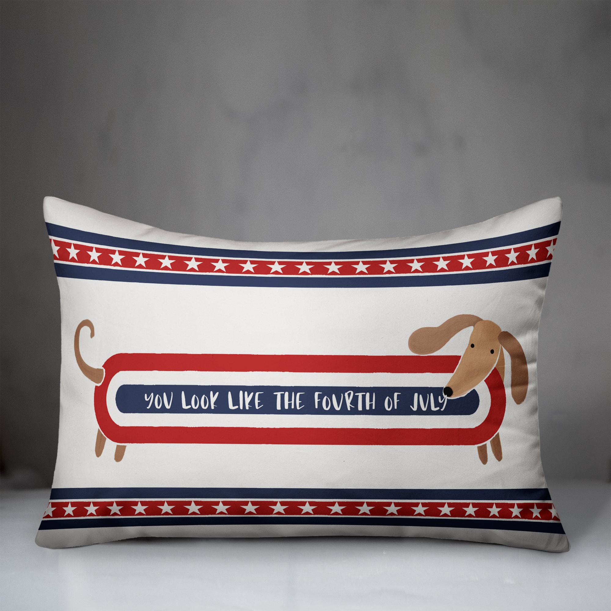 20" x 14" Like the Fourth of July Indoor Outdoor Pillow
