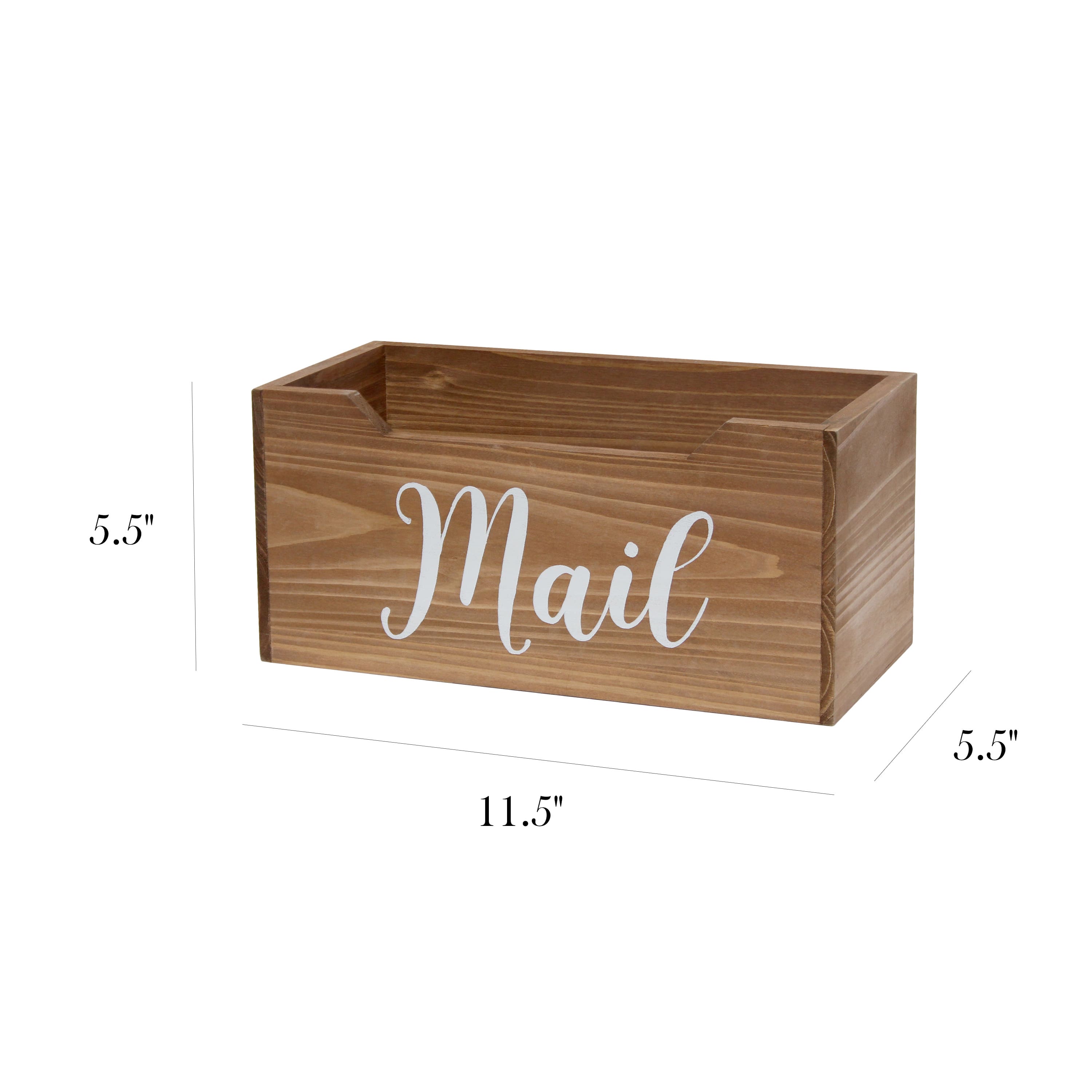 Elegant Designs Decorative Script Word Mail Organizer Box