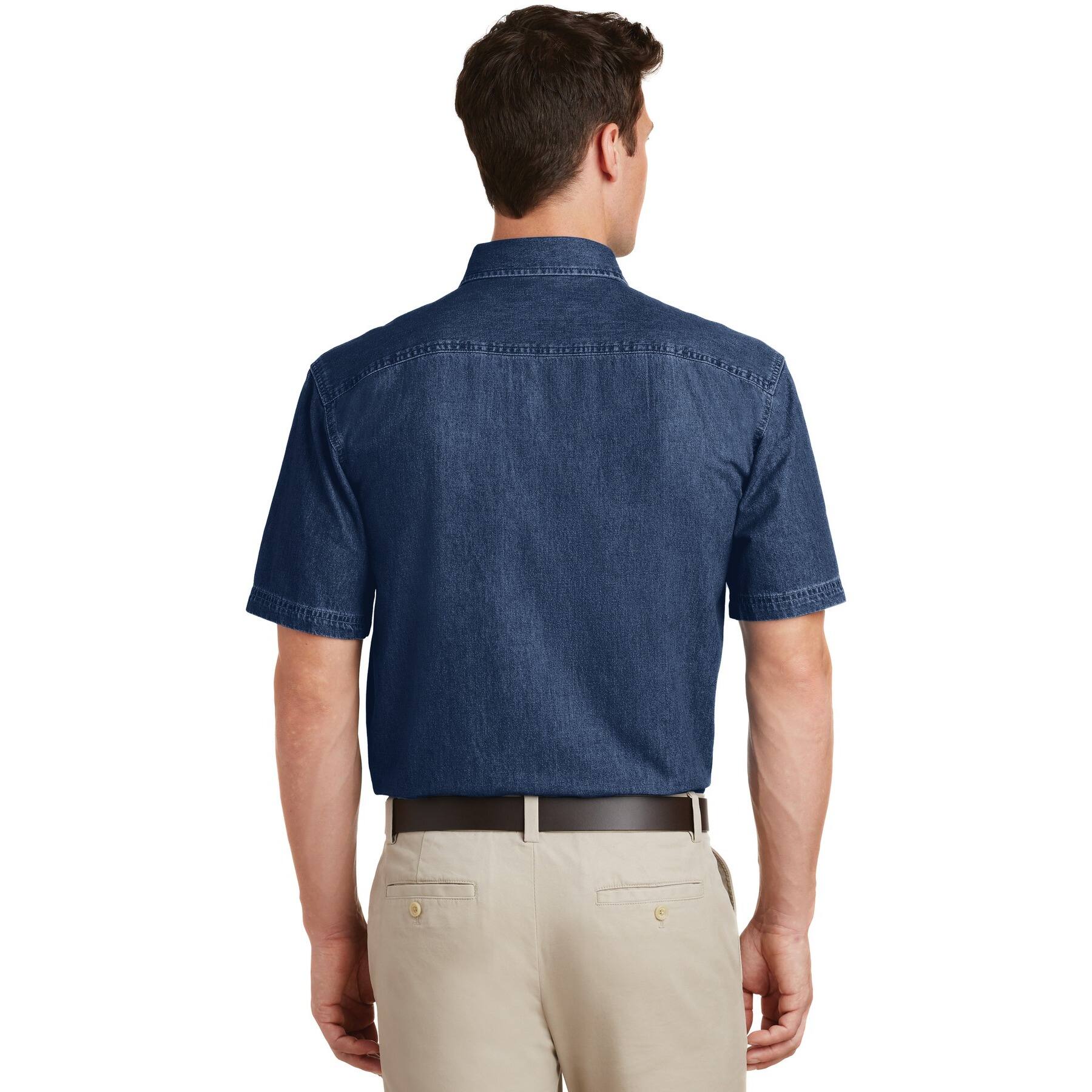 Port &#x26; Company&#xAE; Denim Men&#x27;s Short Sleeve Shirt