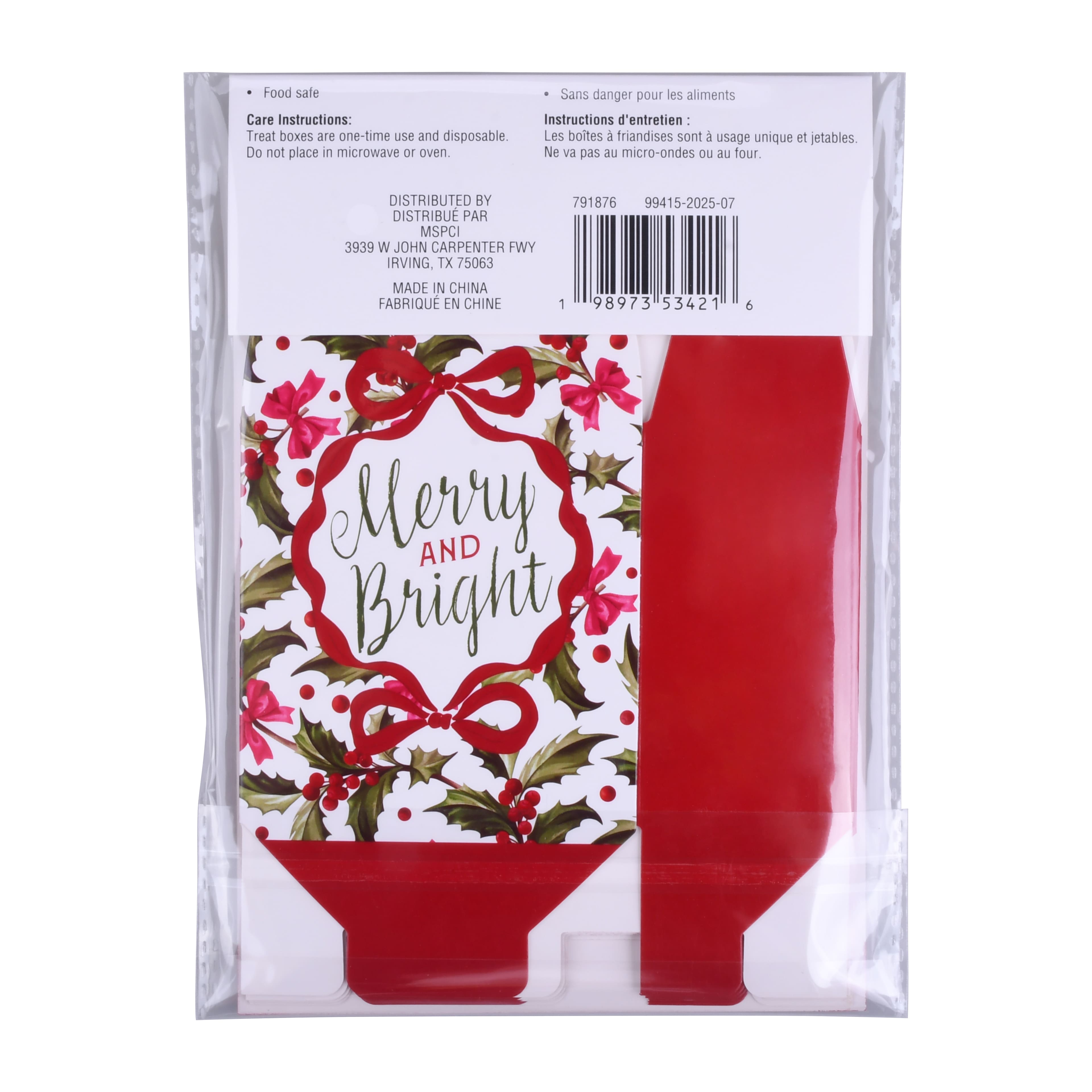 Holly Treat Boxes, 4ct. by Makery™