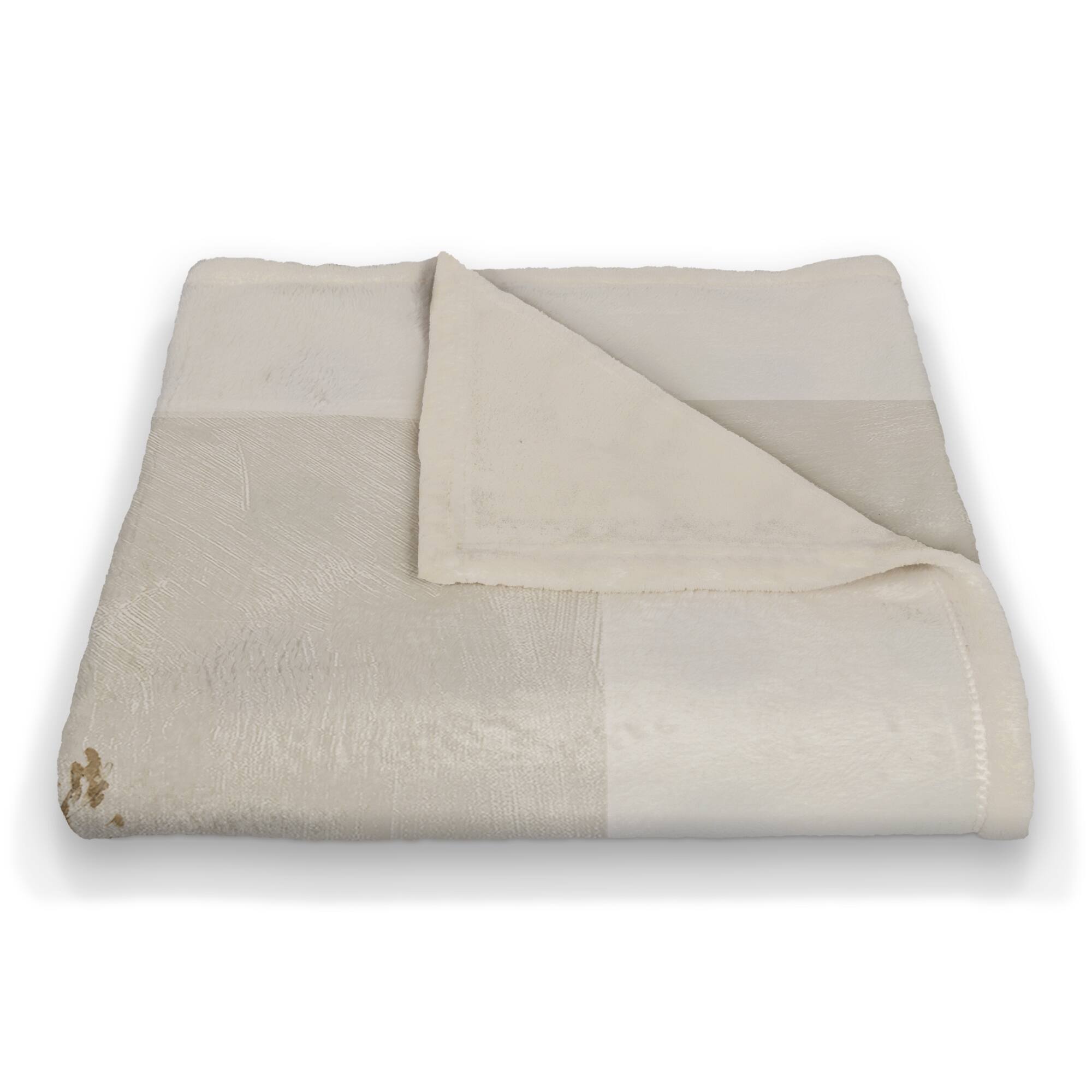 50" x 60" Pampas Jug Striped 2 Coral Fleece Blanket