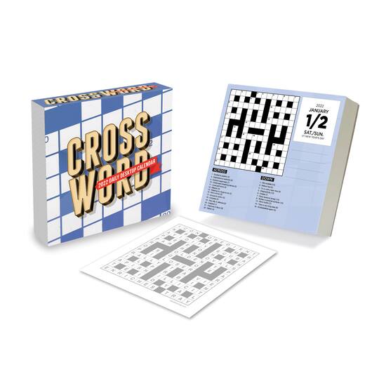 2022 crossword puzzles daily desktop calendar michaels