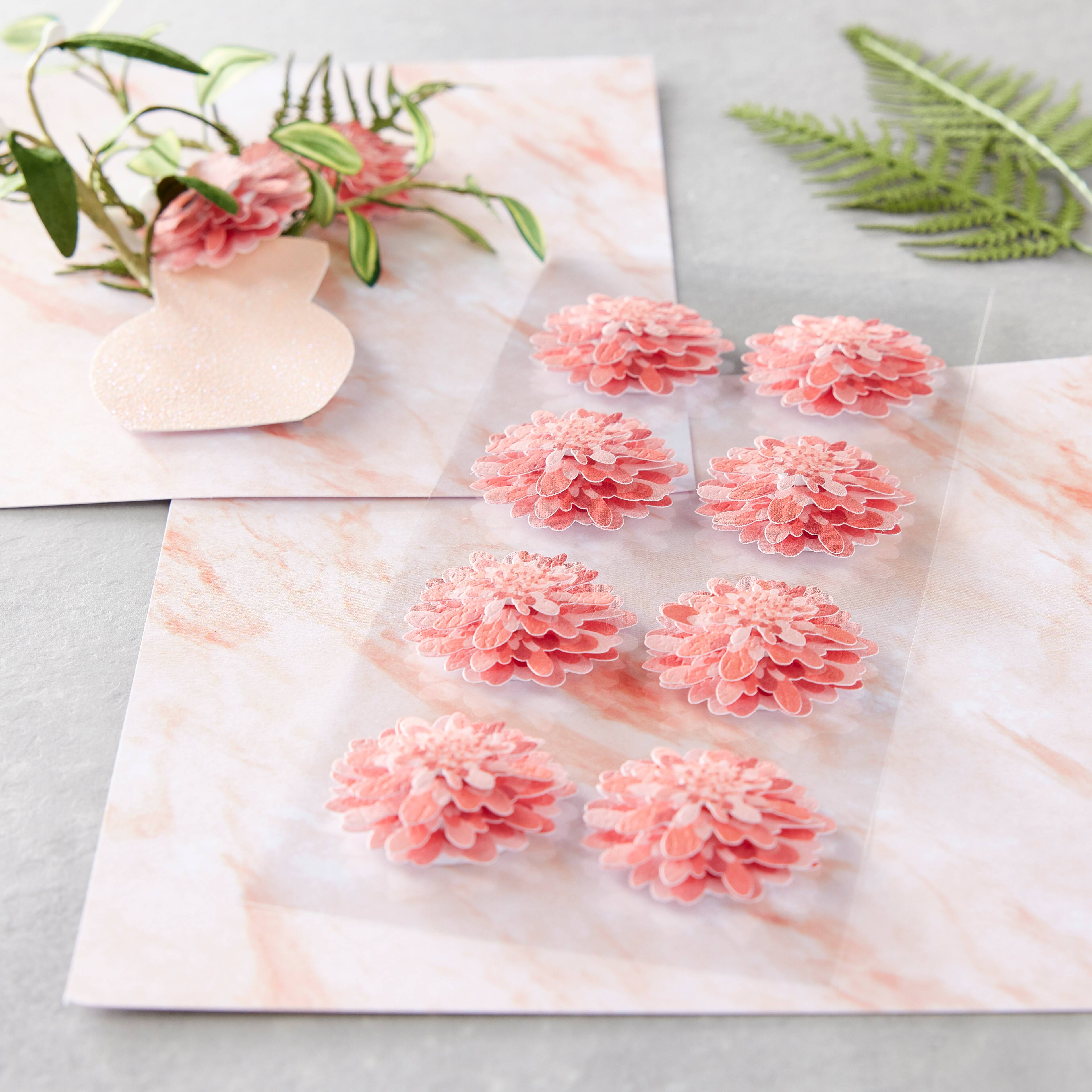12 Packs: 16 ct. (192 total) Dahlia Floral Dimensional Stickers by Recollections&#x2122;