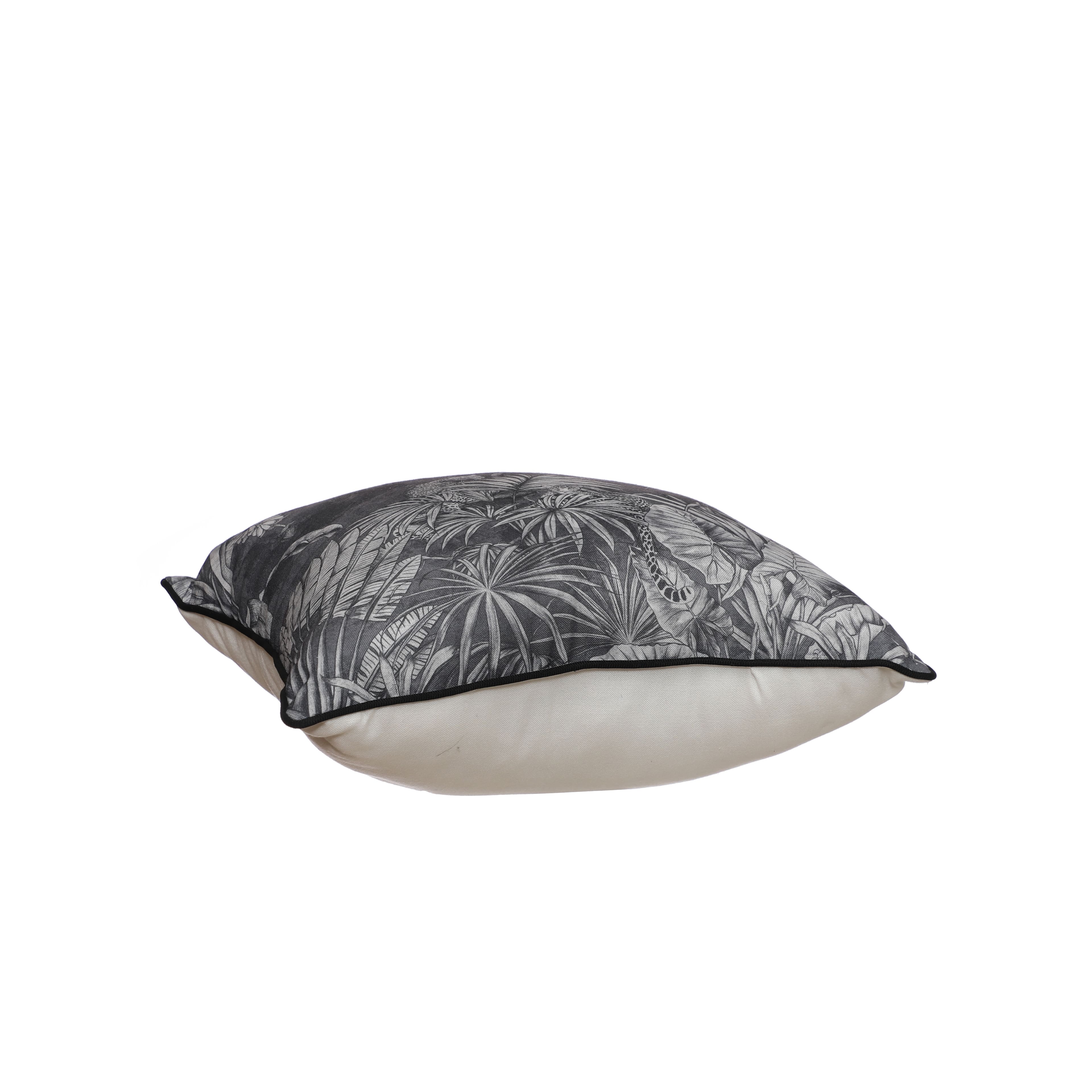 Monochrome Jungle Print Throw Pillow by Ashland&#xAE;