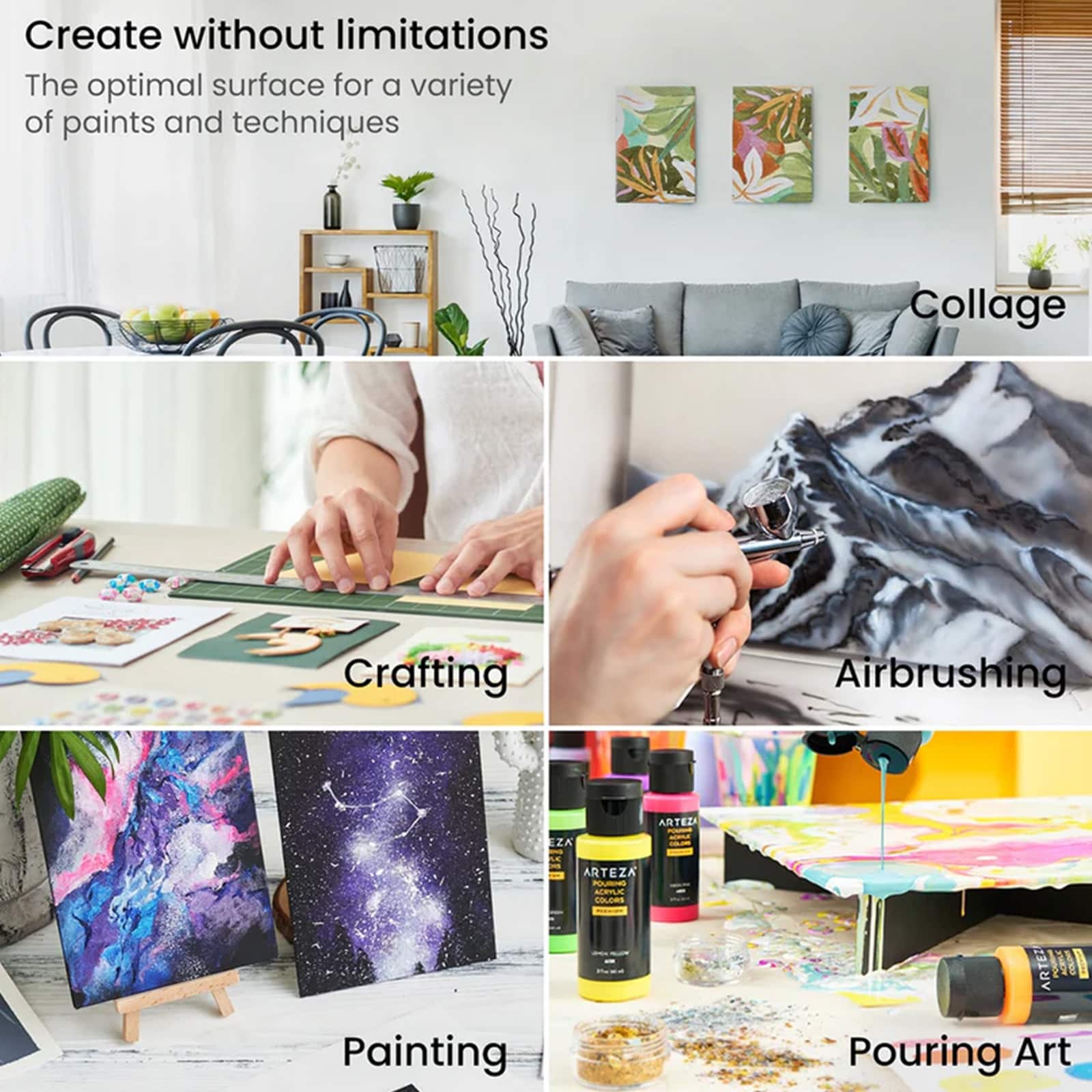 Arteza&#xAE; White Canvas Panels, 14ct.