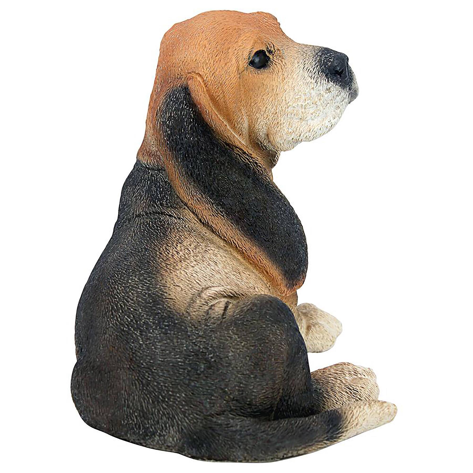 Design Toscano 9" Black & Brown Basset Puppy Dog Statue