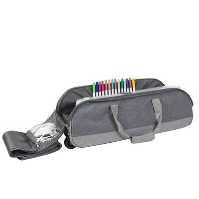 Everything Mary Gray Heather Rolling Craft Tote for Cricut, Brother, Silhouette Machines