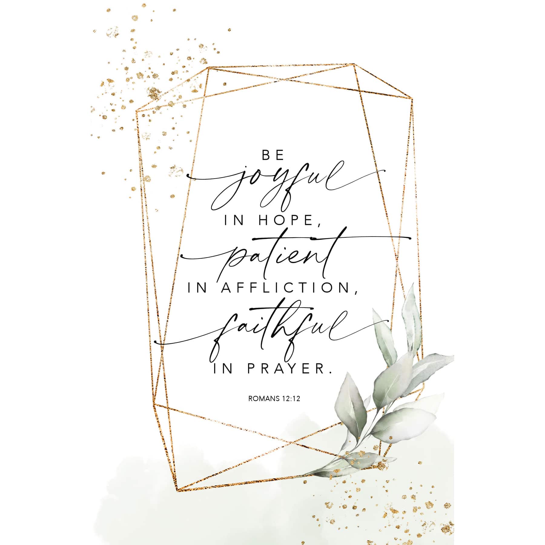 Be Joyful In Hope Plaque