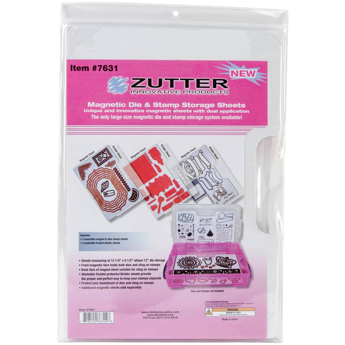 Zutter Magnetic Die & Stamp Storage Sheet Refills - Marco's Paper