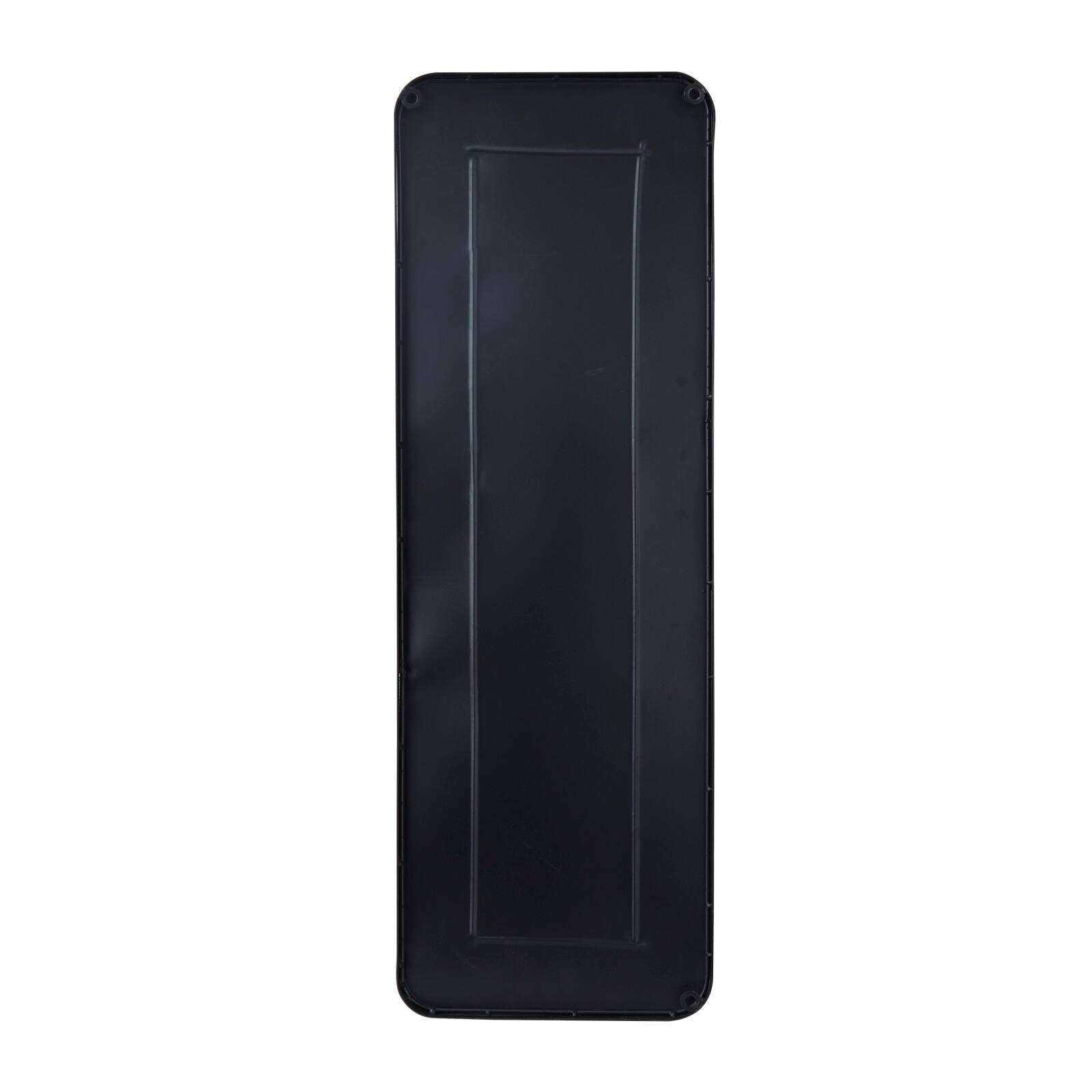 Black Metal Wall Mirror with Thin Frame 12&#x22; x 2&#x22; x 36&#x22;