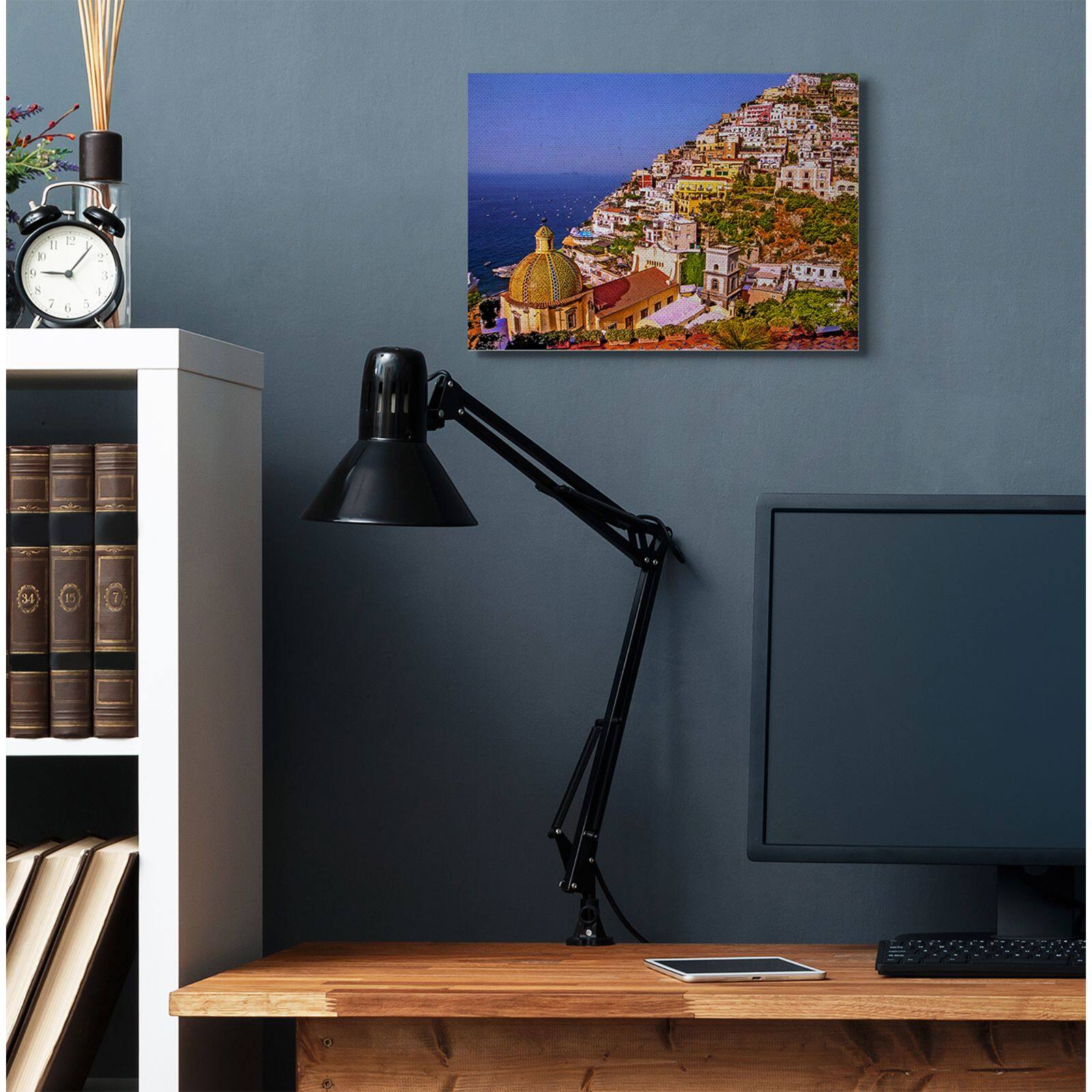Stupell Industries Coast Town Ocean Landscape Photograph Canvas Wall Art