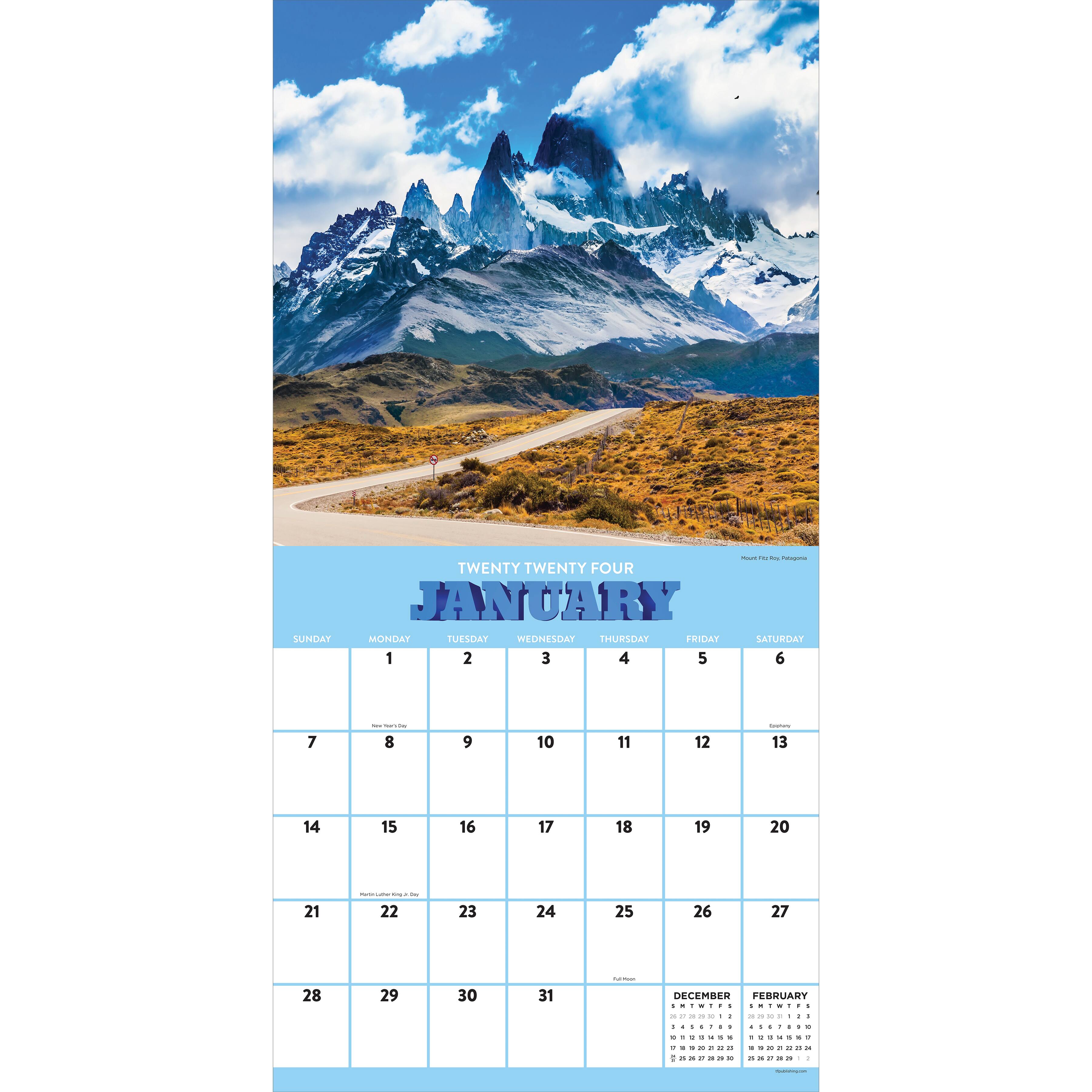 TF Publishing Mountains Wall Calendar