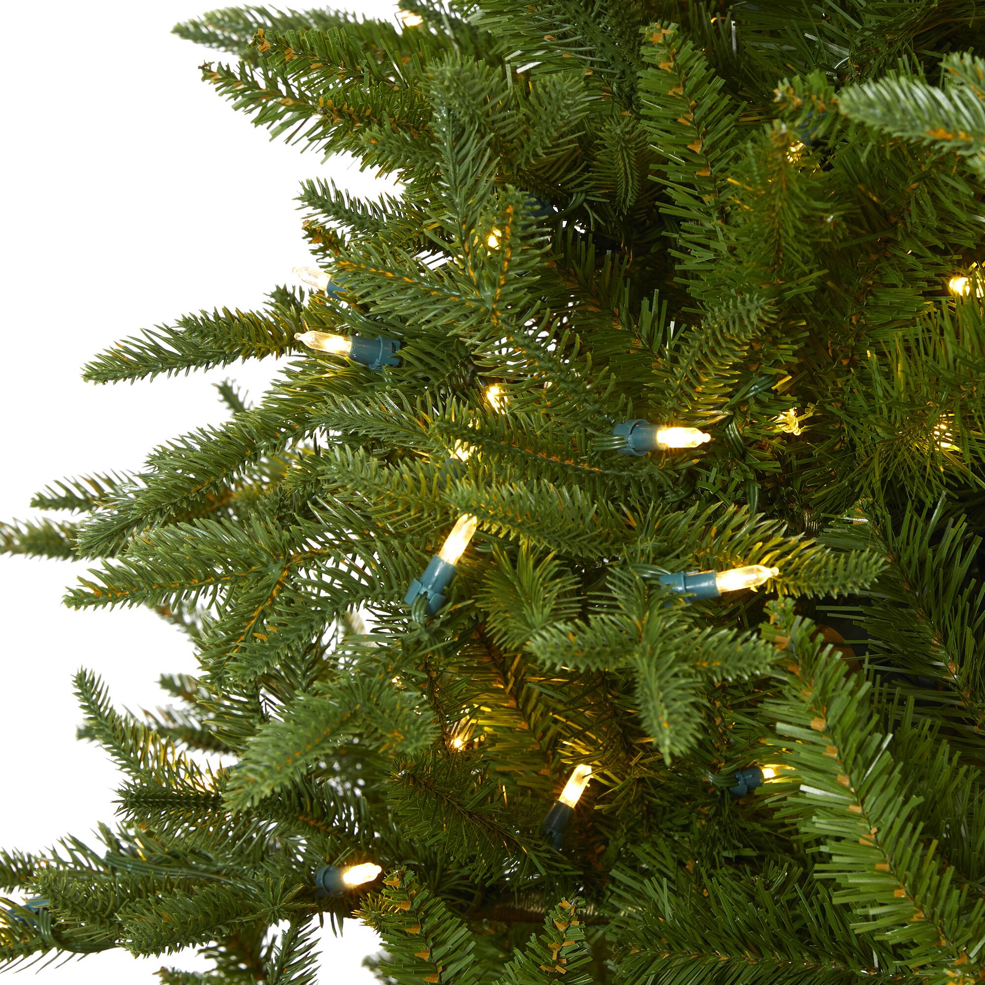 7.5ft. Pre-Lit Cambridge Fir Artificial Christmas Tree, Clear LED Lights