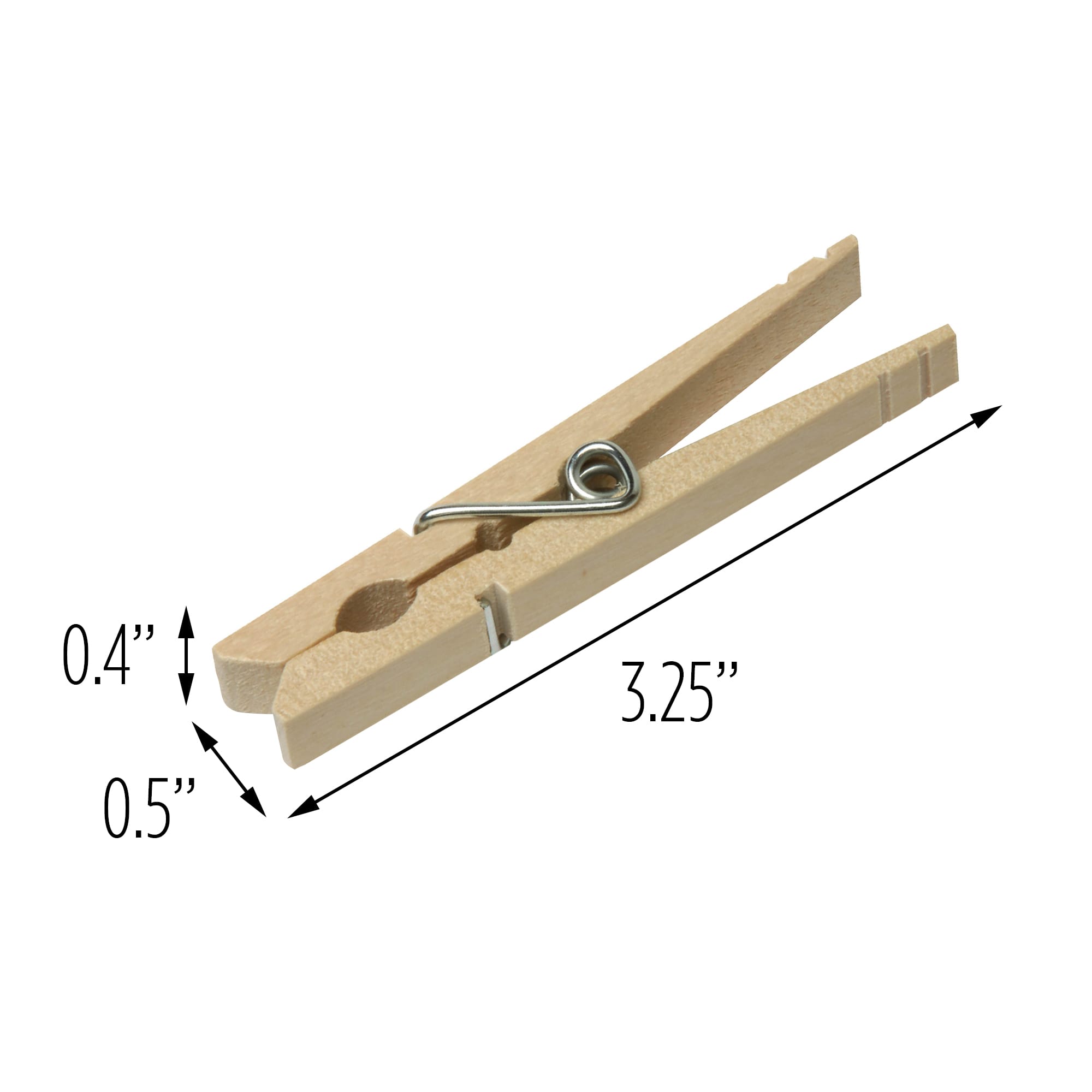 Honey Can Do Spring-Loaded Wood Clothespins