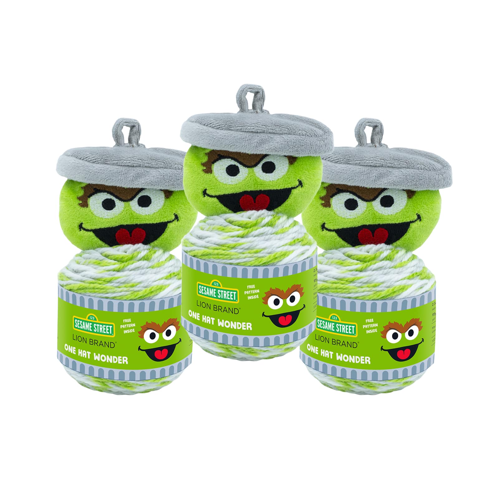 3 Pack Lion Brand&#xAE; Sesame Street&#xAE; One Hat Wonder Yarn