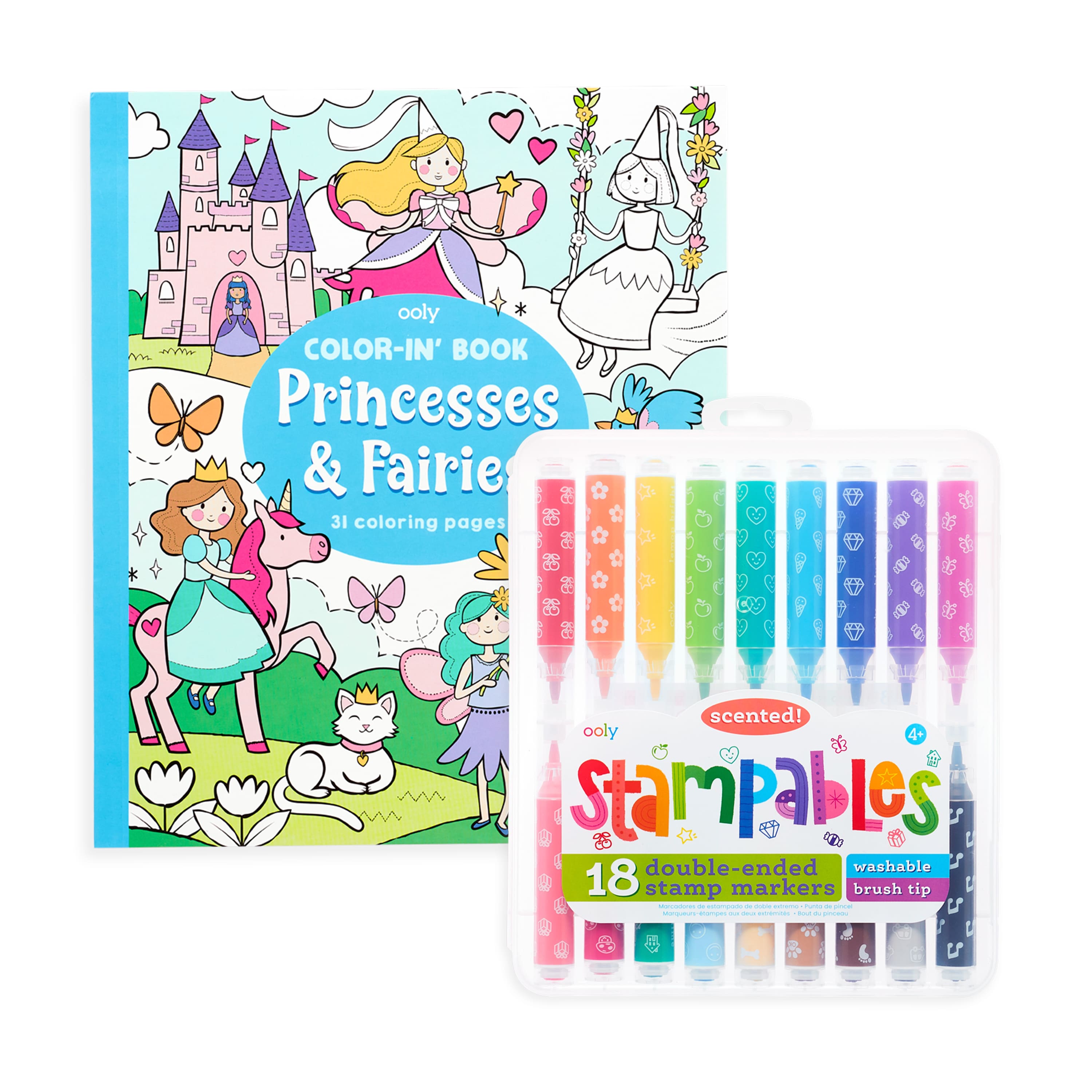 OOLY Princesses &#x26; Fairies Stampables Coloring Pack