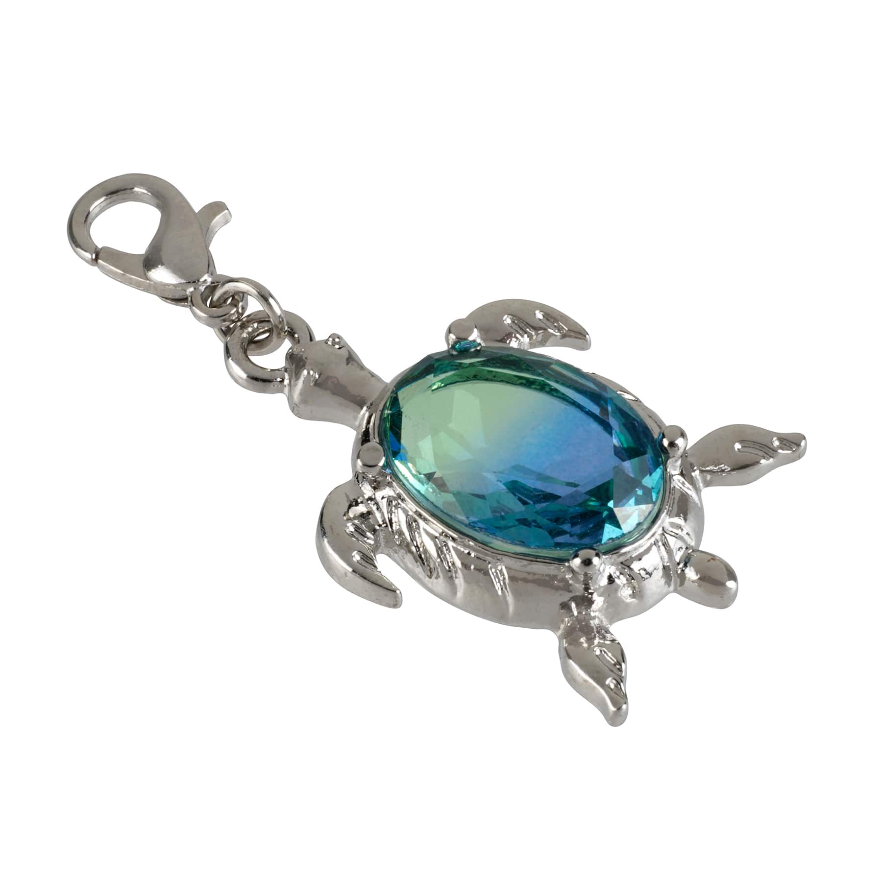 12 Pack: Charmalong™ Rhodium Tortoise Charm by Bead Landing™