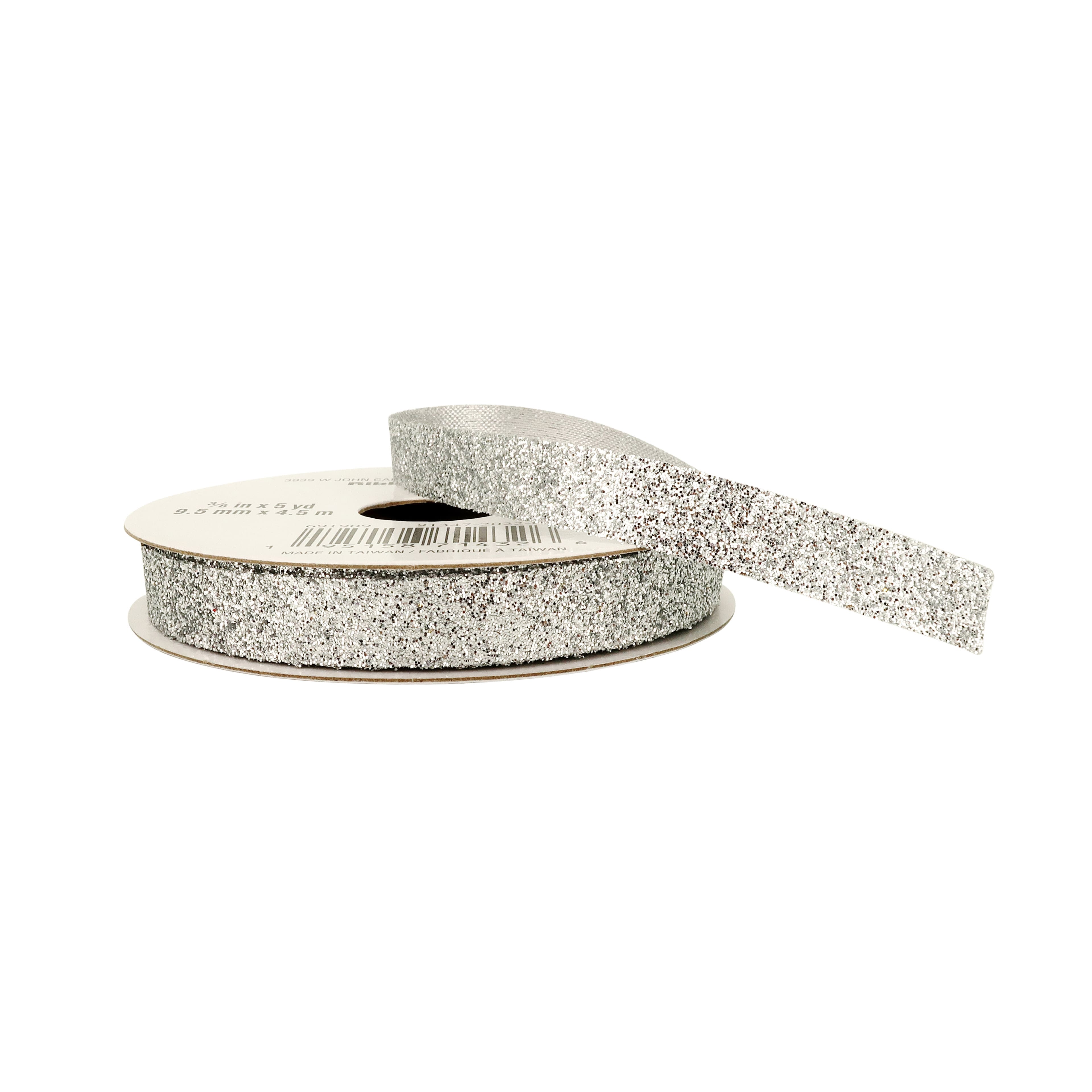 12 Pack: 3/8" x 5yd. Metallic Glitter Ribbon by Celebrate It®