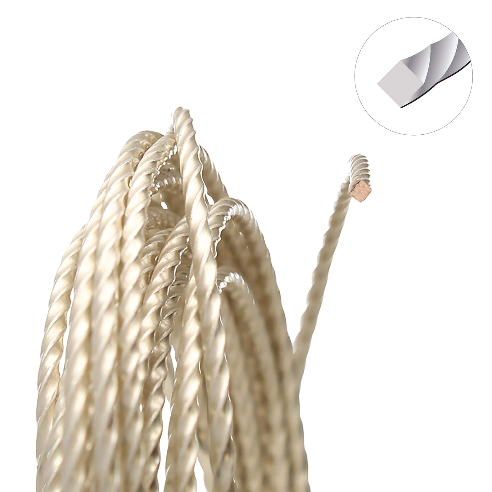The Beadsmith&#xAE; Wire Elements&#x2122; 18 Gauge Tarnish Resistant Medium Temper Twisted Square Wire, 8yd.