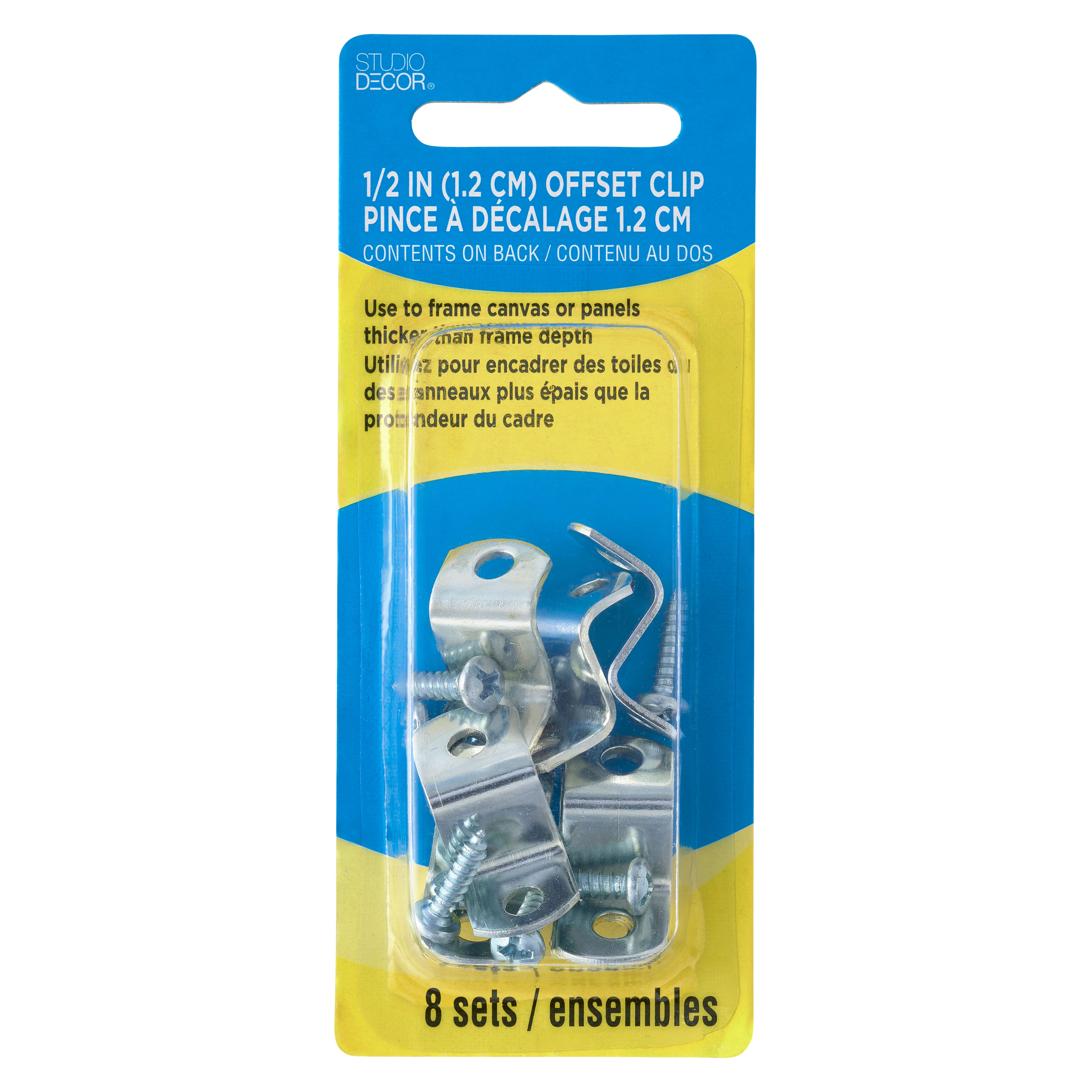 24 Packs: 8 ct. (192 total) Metal Offset Clips by Studio Décor®