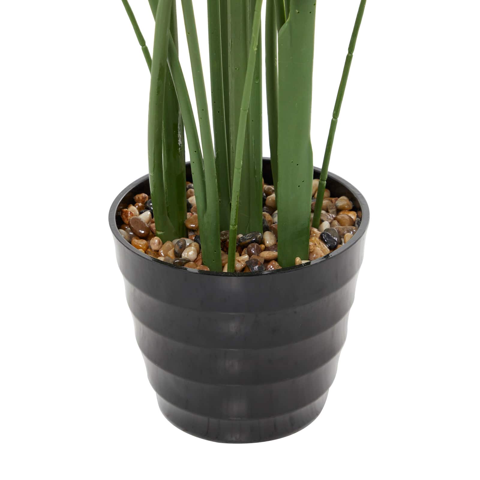 61&#x22; Green PVC Contemporary Potted Artificial Tree