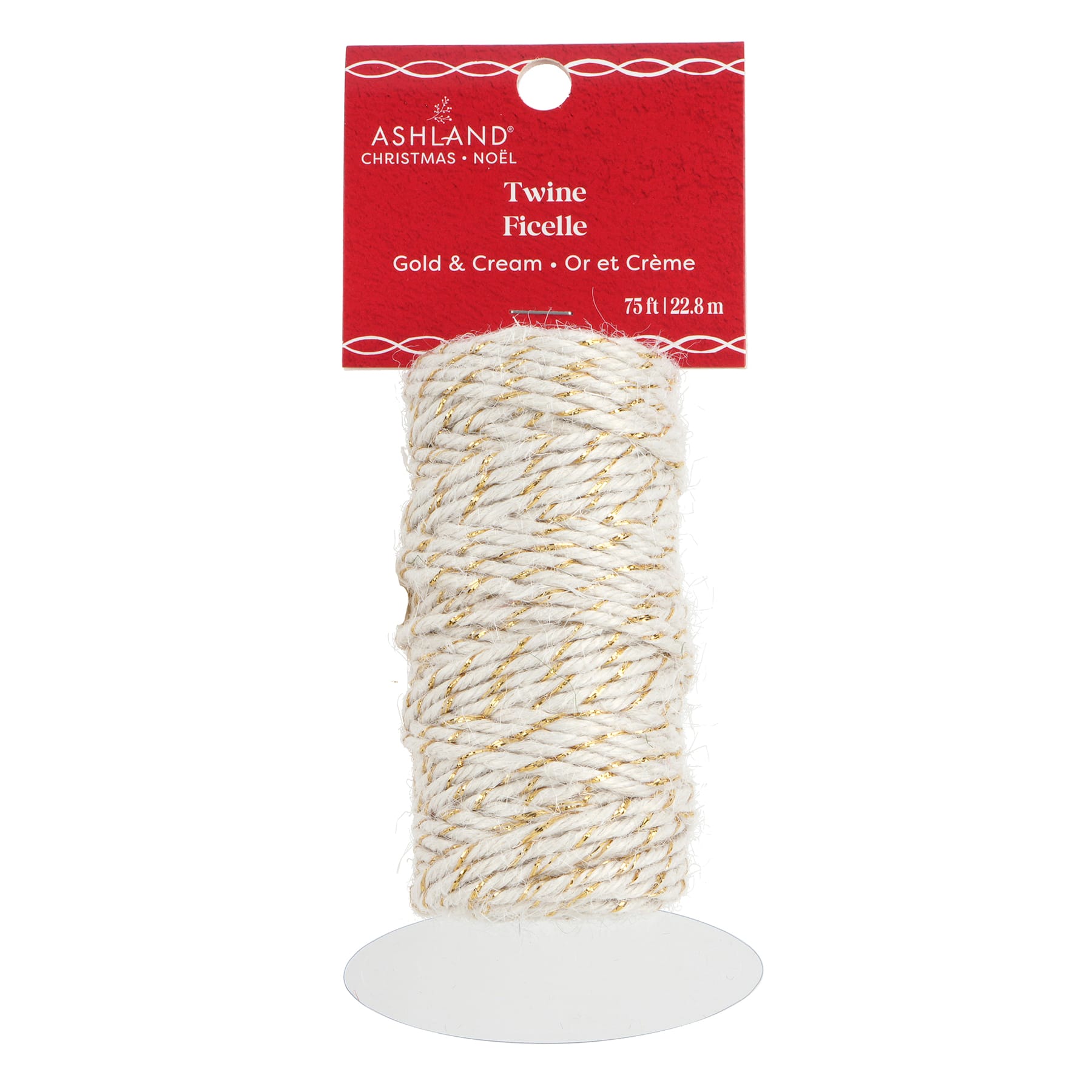 Gold &#x26; Cream Christmas Twine by Ashland&#xAE;