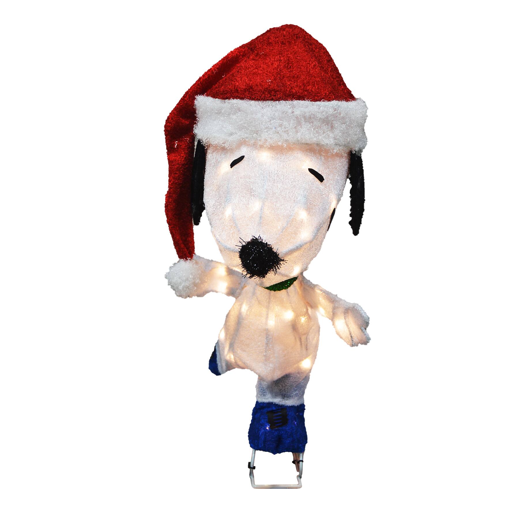 Peanuts® 2ft. 3D Pre-Lit Skating Snoopy Yard Décor