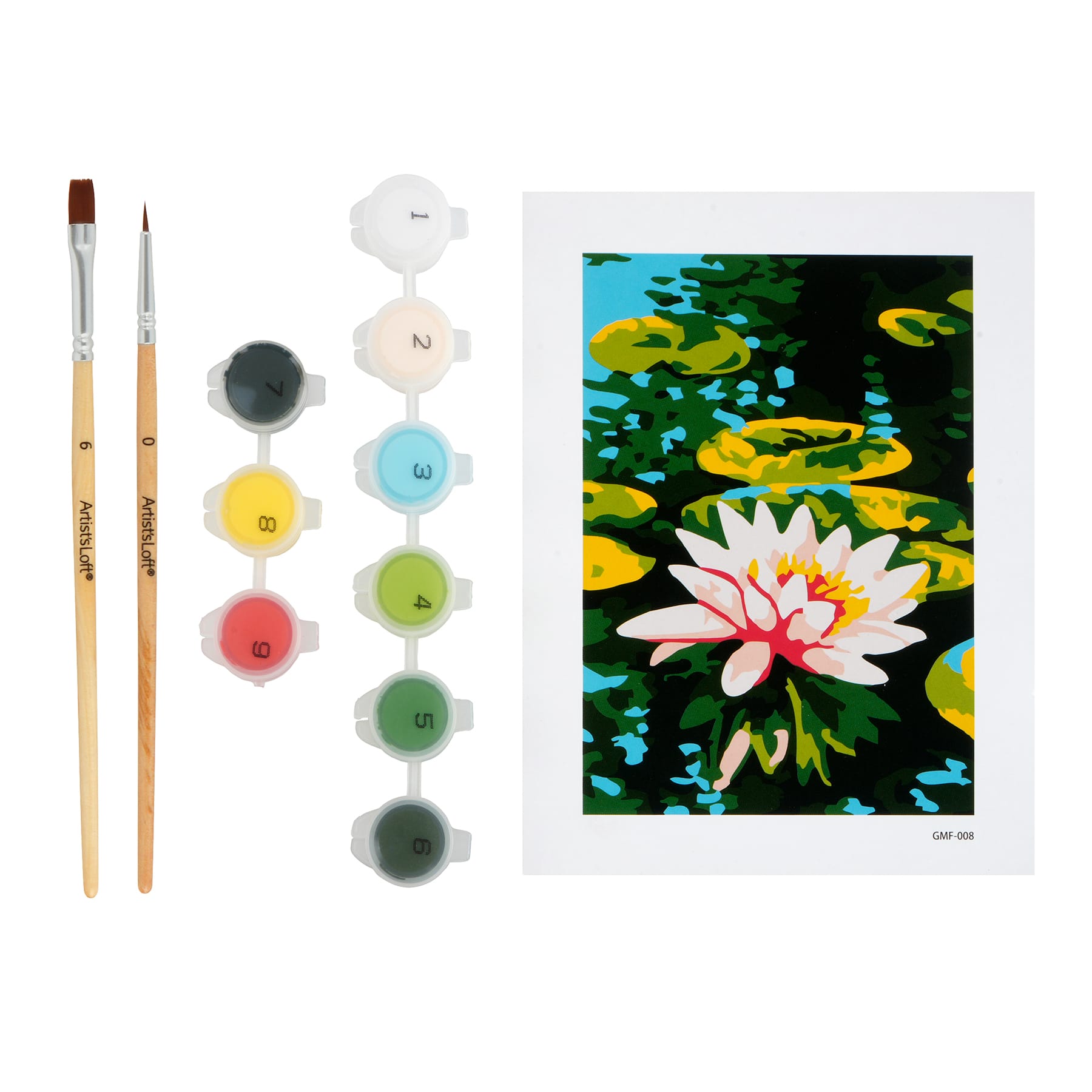 Water Lily Paint-by-Number Framed Mini Kit by Artist's Loft®