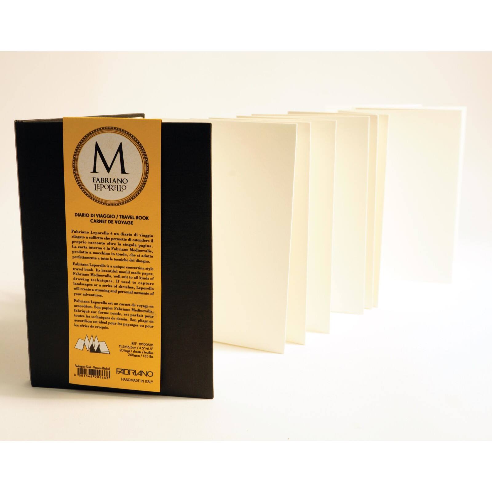 Fabriano&#xAE; Leporello Travel Book, 4.5&#x27;&#x27; x 6.5&#x27;&#x27;