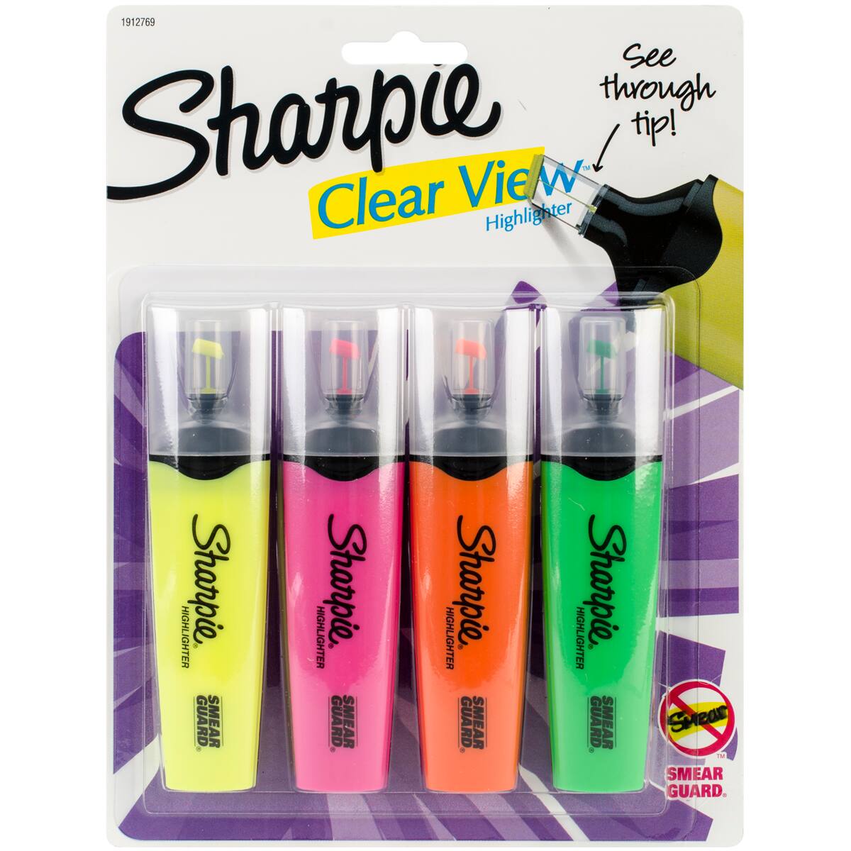 Sharpie Clear View® 4 Color Wide Highlighter Set Highlighters Michaels