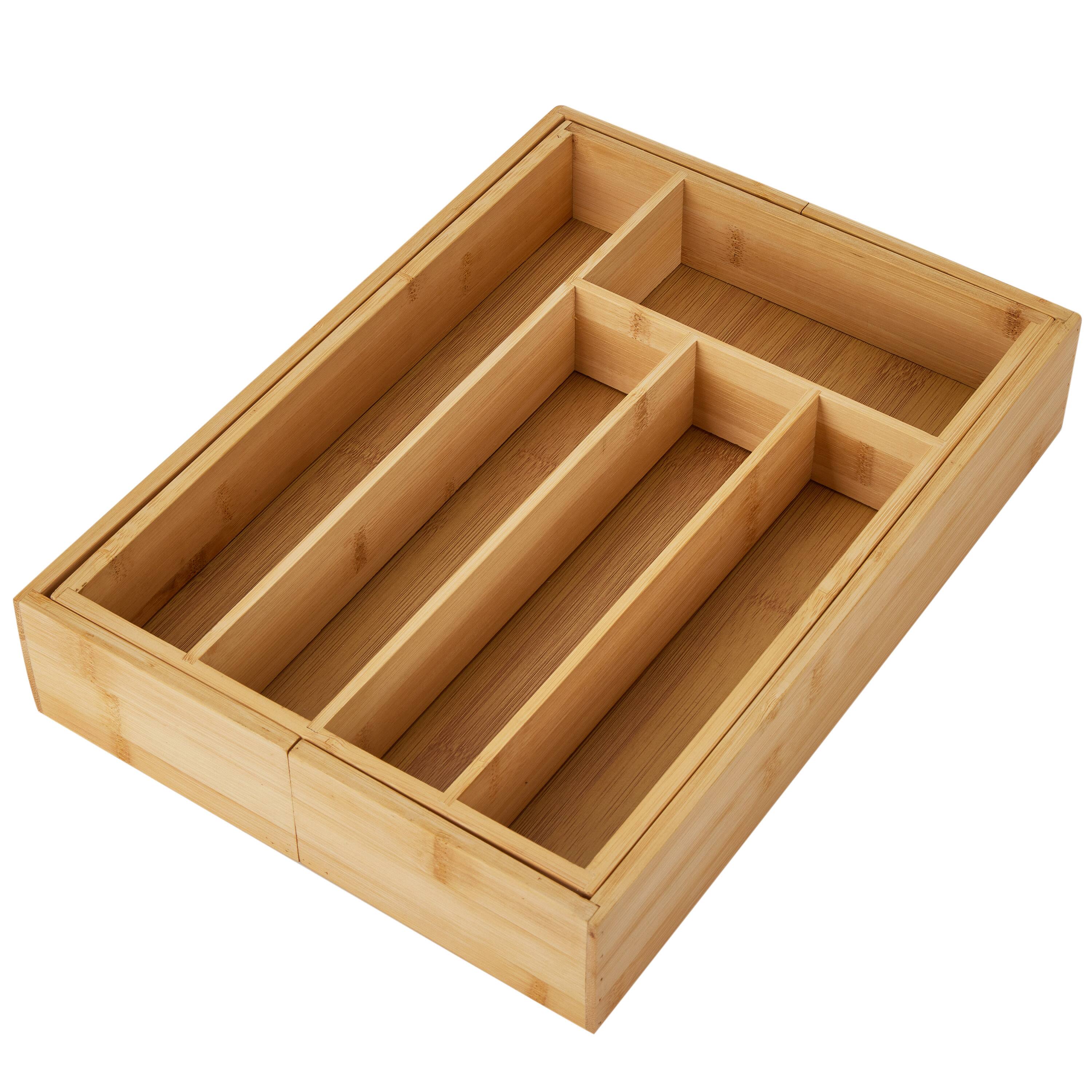 Kitchen Details Bamboo Expandable Cutlery Tray