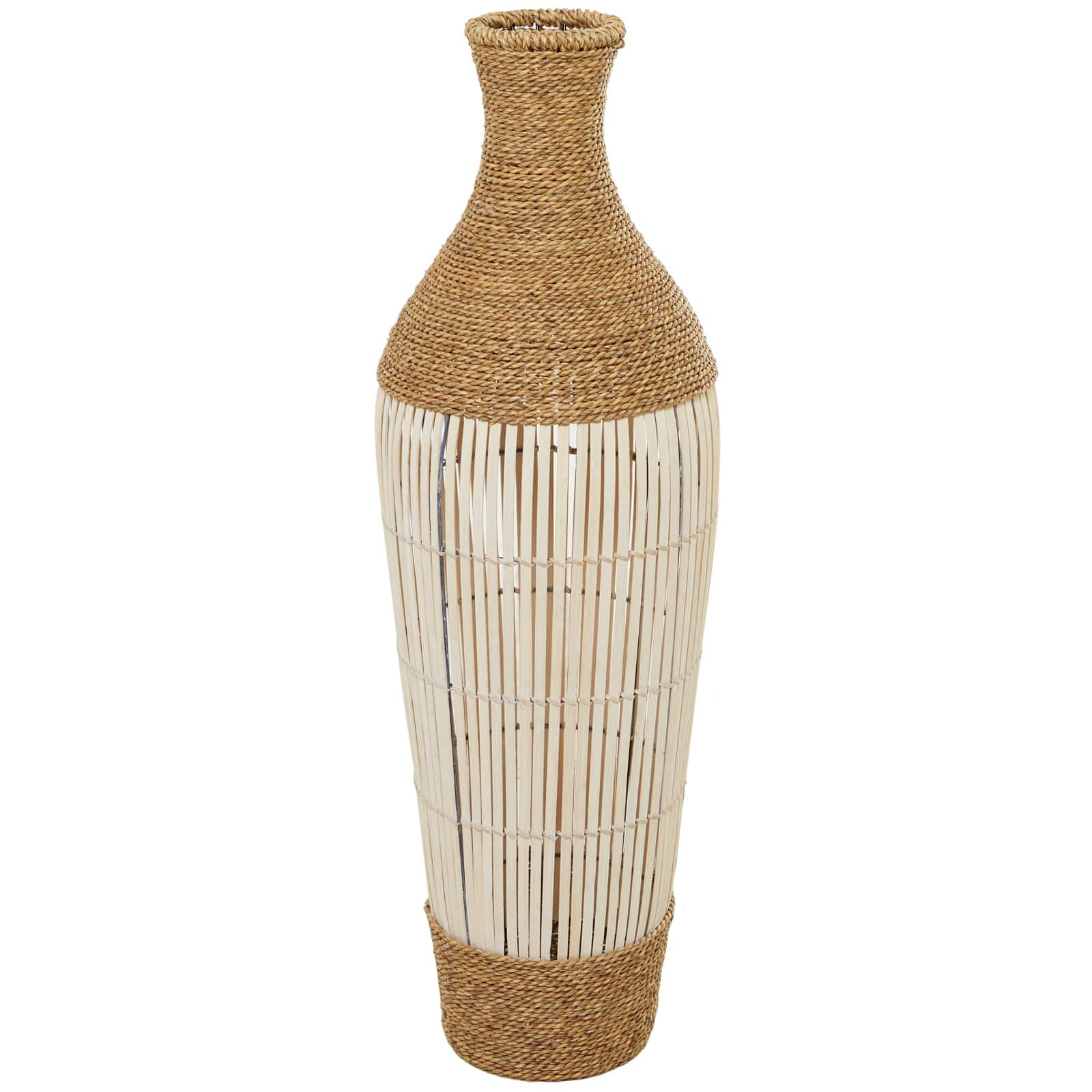 Brown Seagrass Handmade Tall Woven Floor Vase