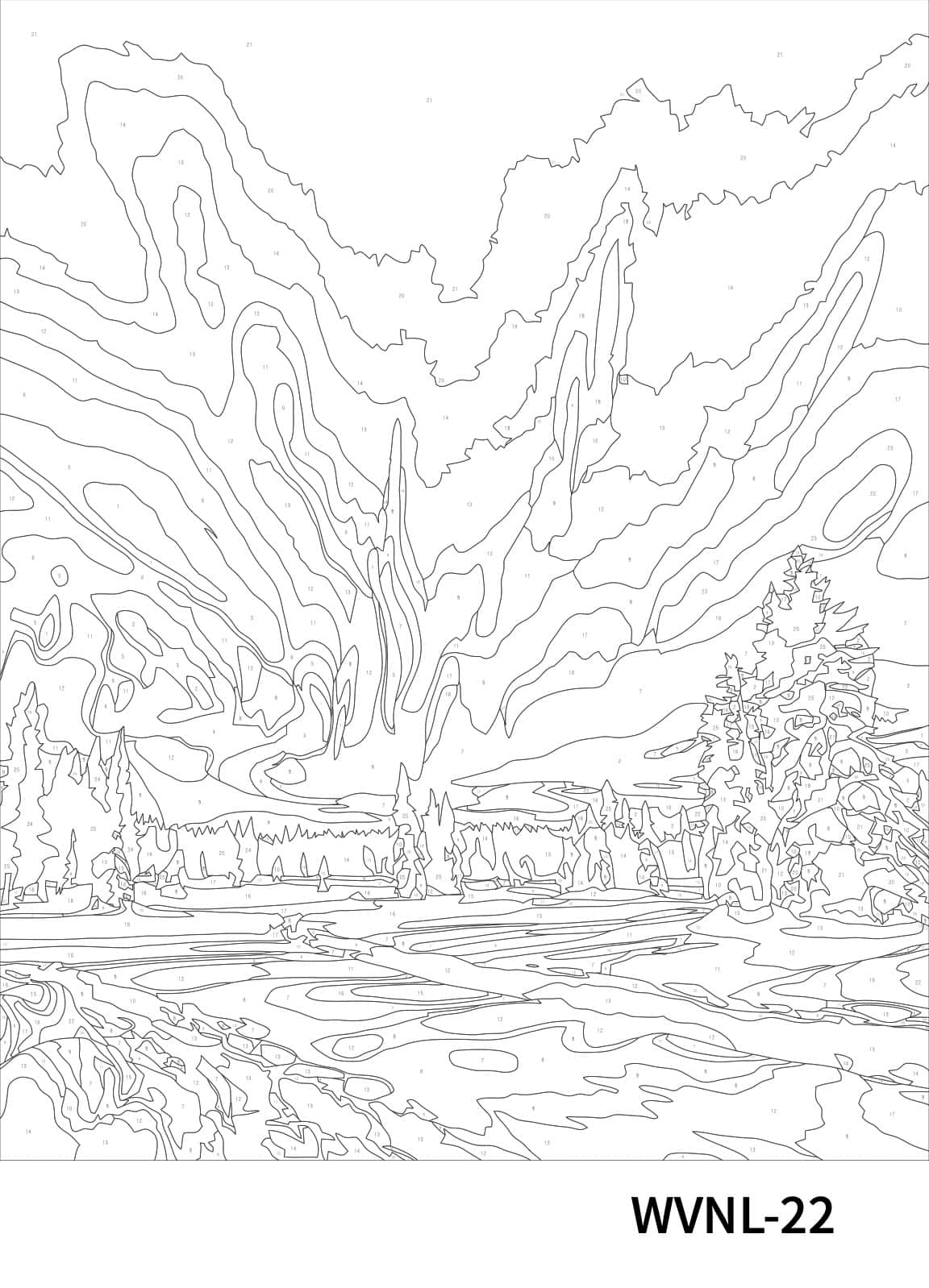 16&#x22; x 20&#x22; Aurora Borealis Paint-by-Number Kit by Artist&#x27;s Loft&#x2122;