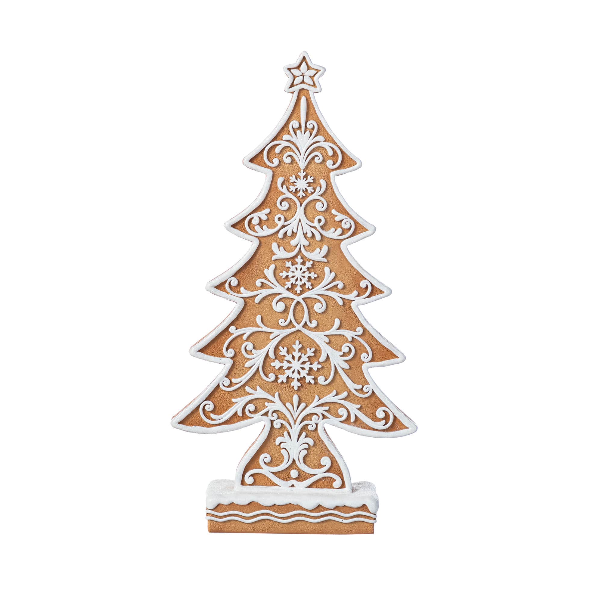 Glitzhome&#xAE; 14.5&#x22; Resin Christmas Tree Table Decor