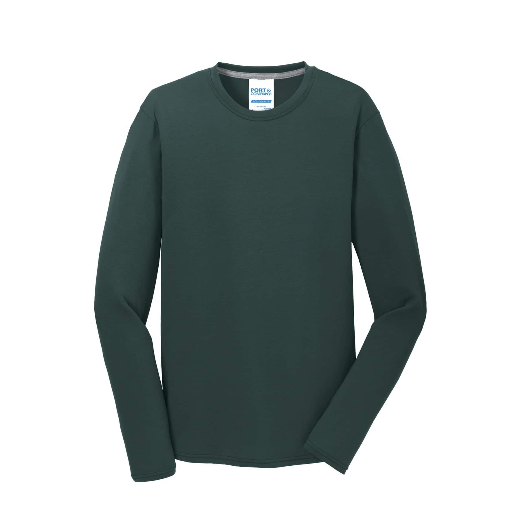 Port & Company® Long Sleeve Performance Blend T-Shirt