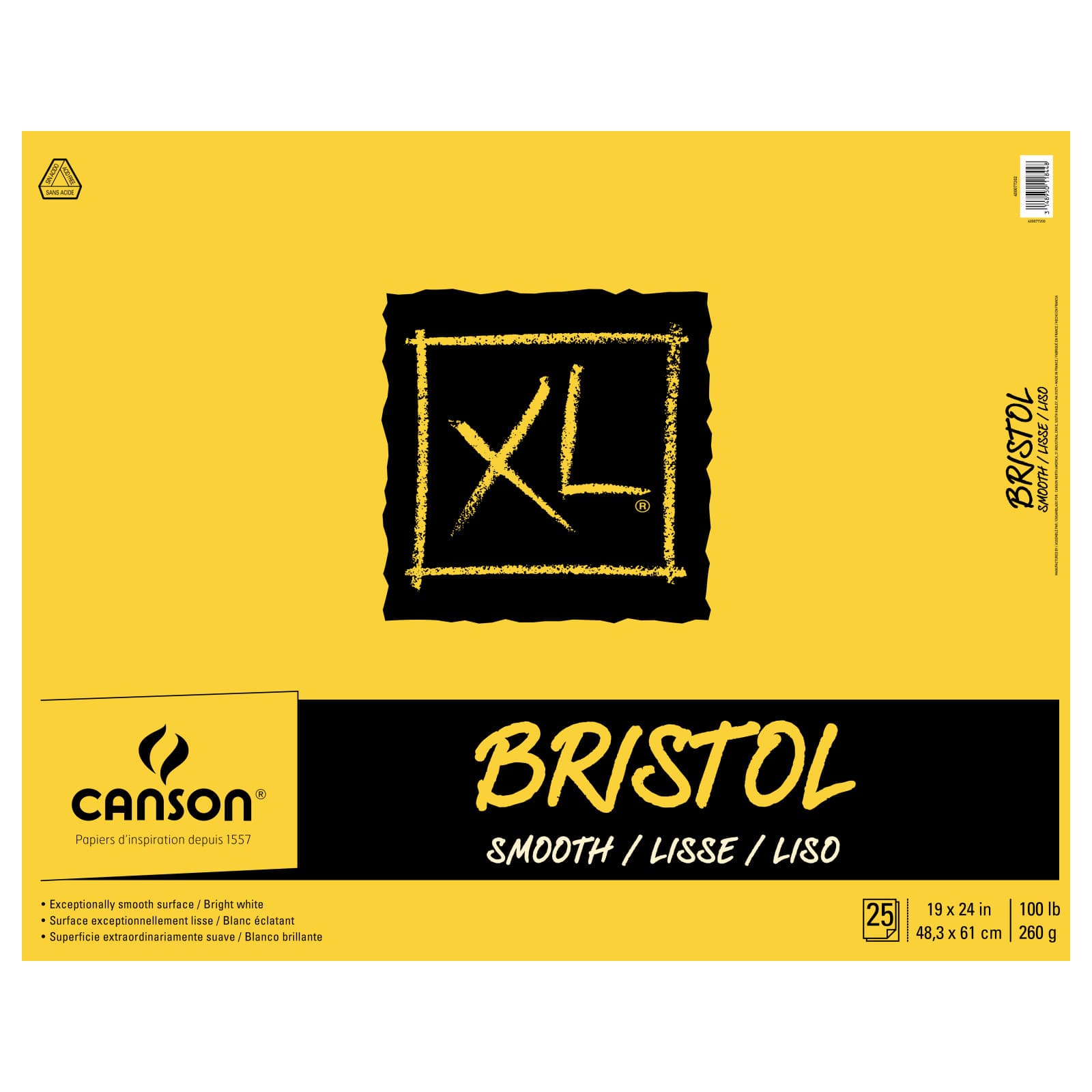 Canson XL Series Bristol Paper, Smooth, Foldover Macao