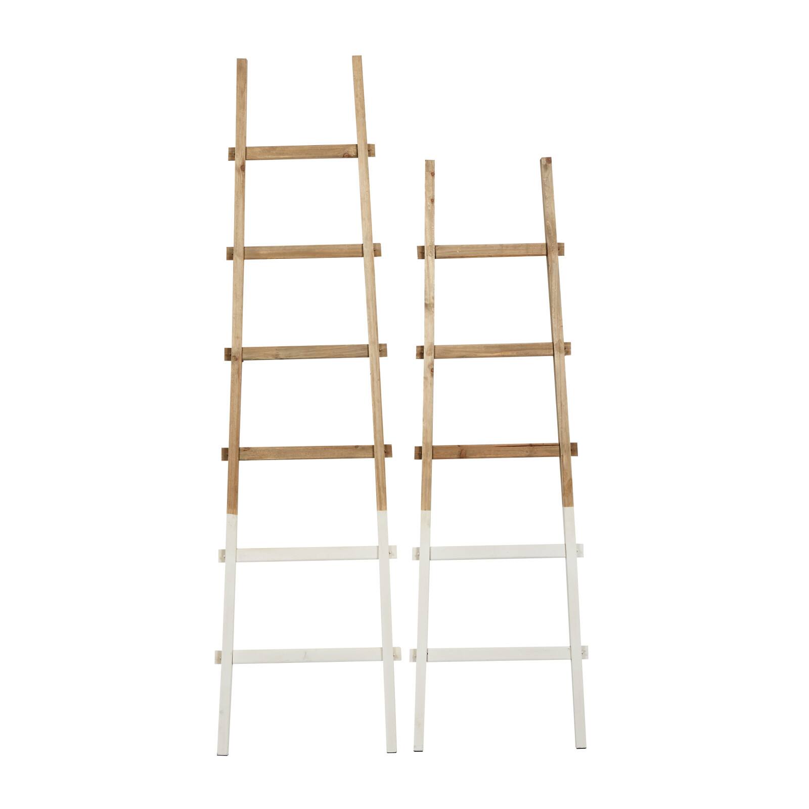 Brown Wood Natural Ladder Set | Accent Pieces | Michaels