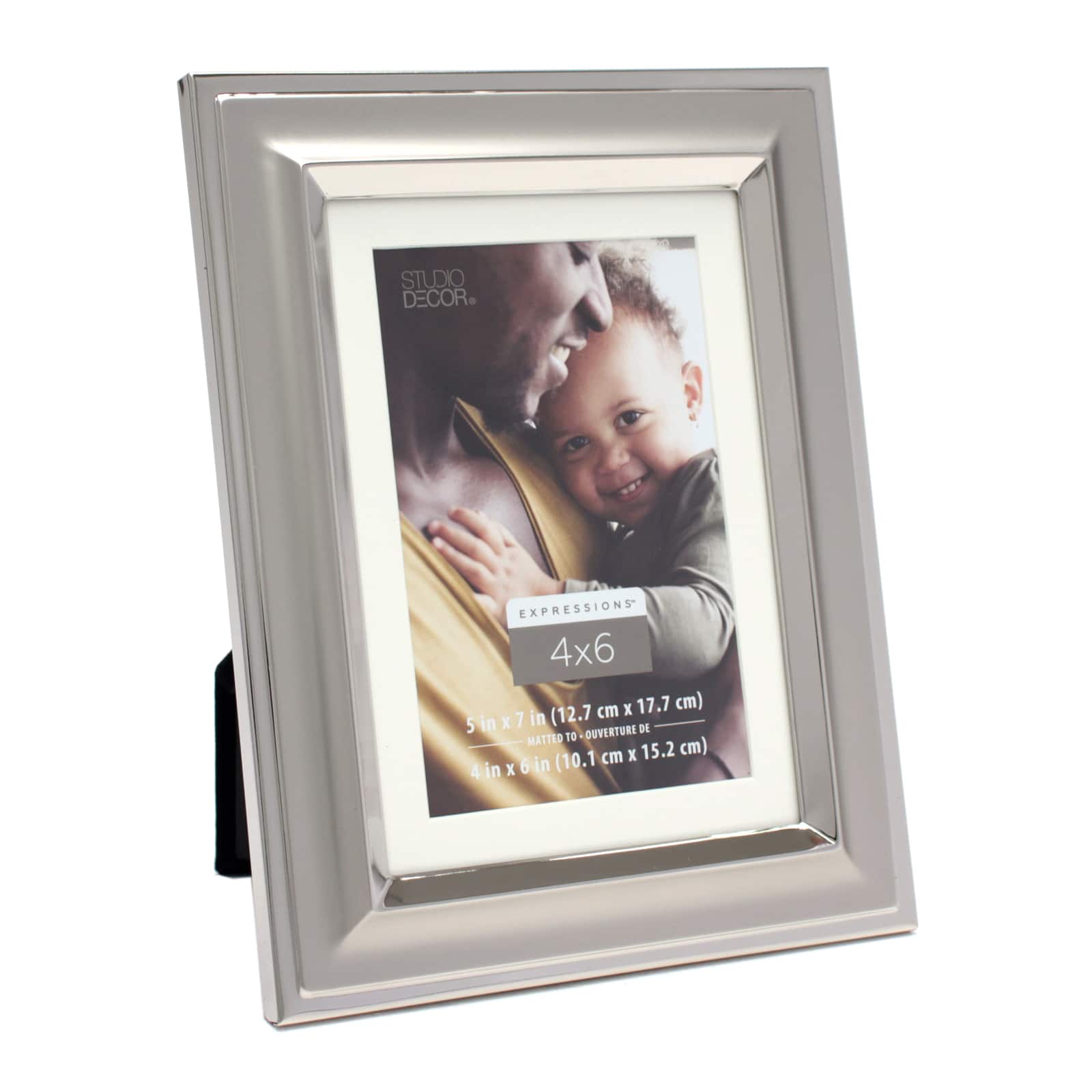 12 Pack: Silver Two-Tone 4" x 6" Frame with Mat, Expressions™ by Studio Décor®