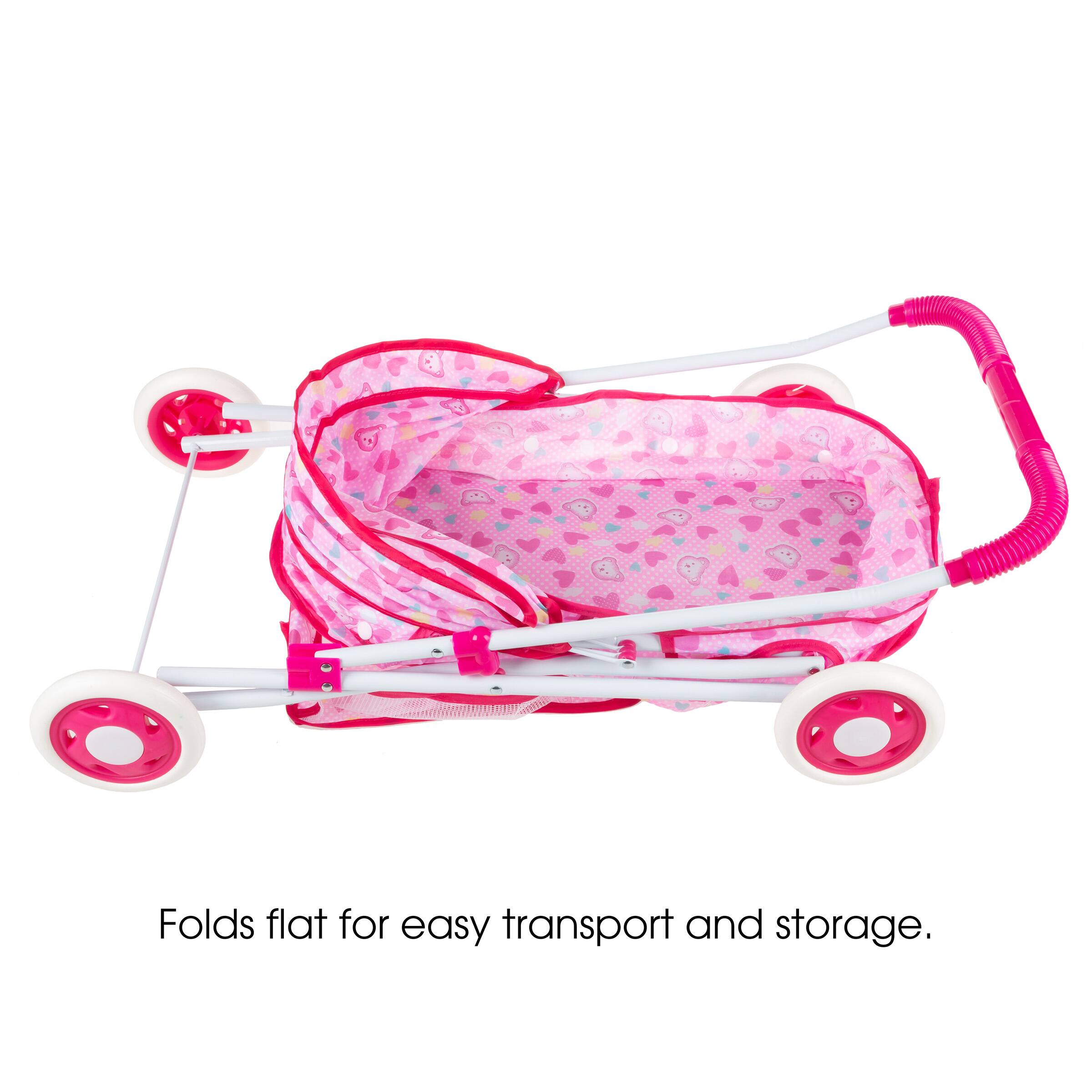 Toy Time Deluxe Toy Pram for 18&#x22; Baby Dolls
