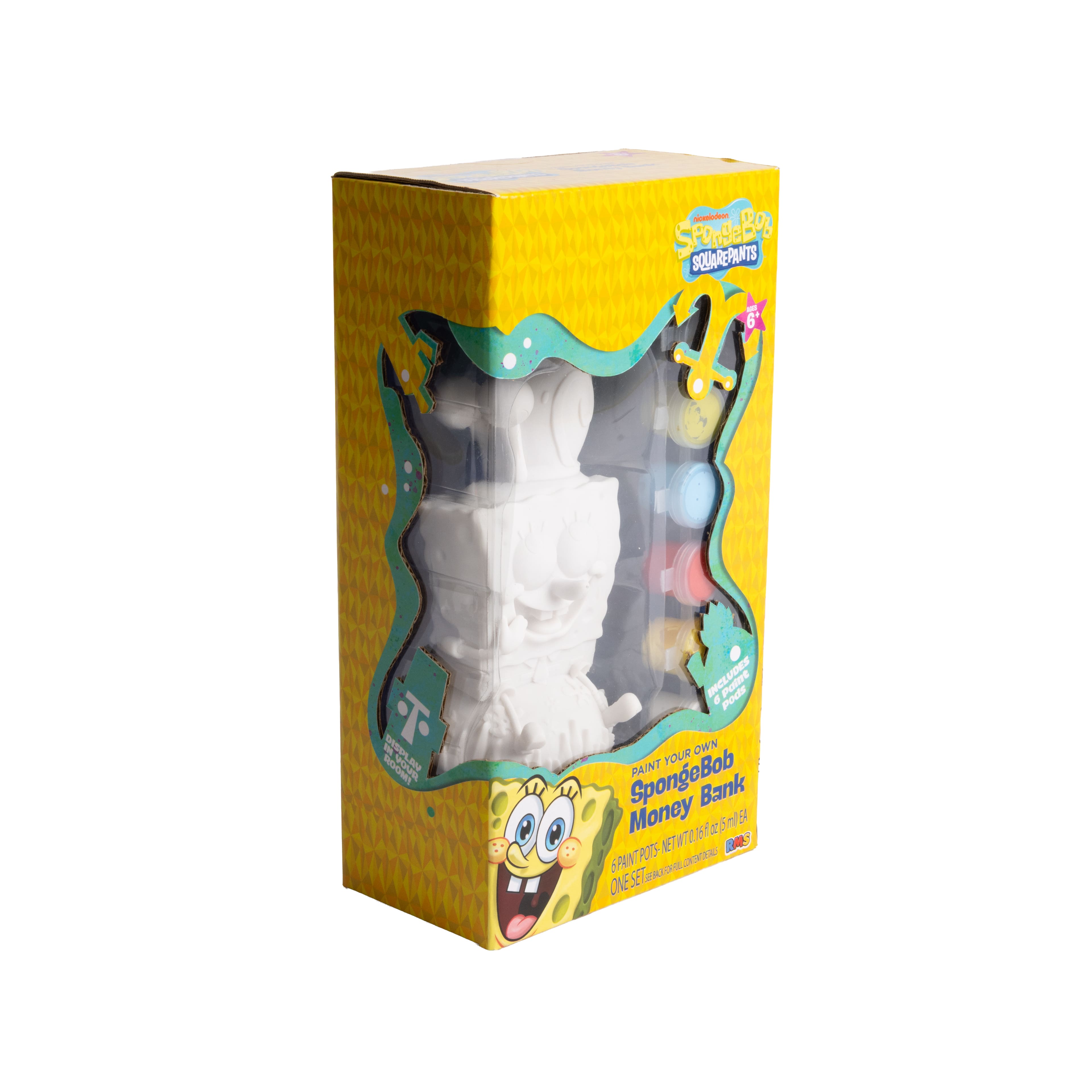 SpongeBob SquarePants&#x2122; Color Your Own SpongeBob Money Bank